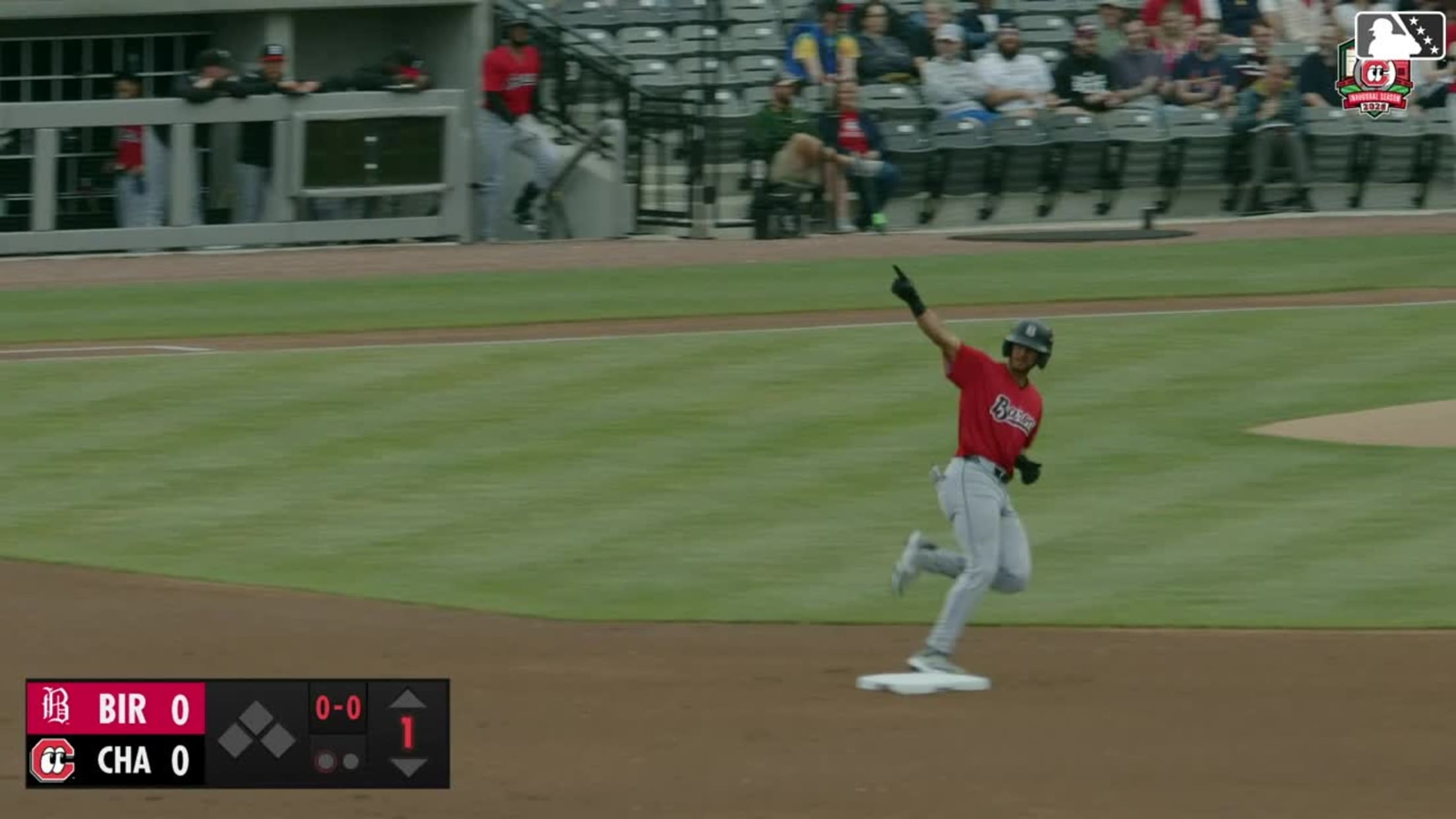 Braden Montgomery's first-pitch home run
