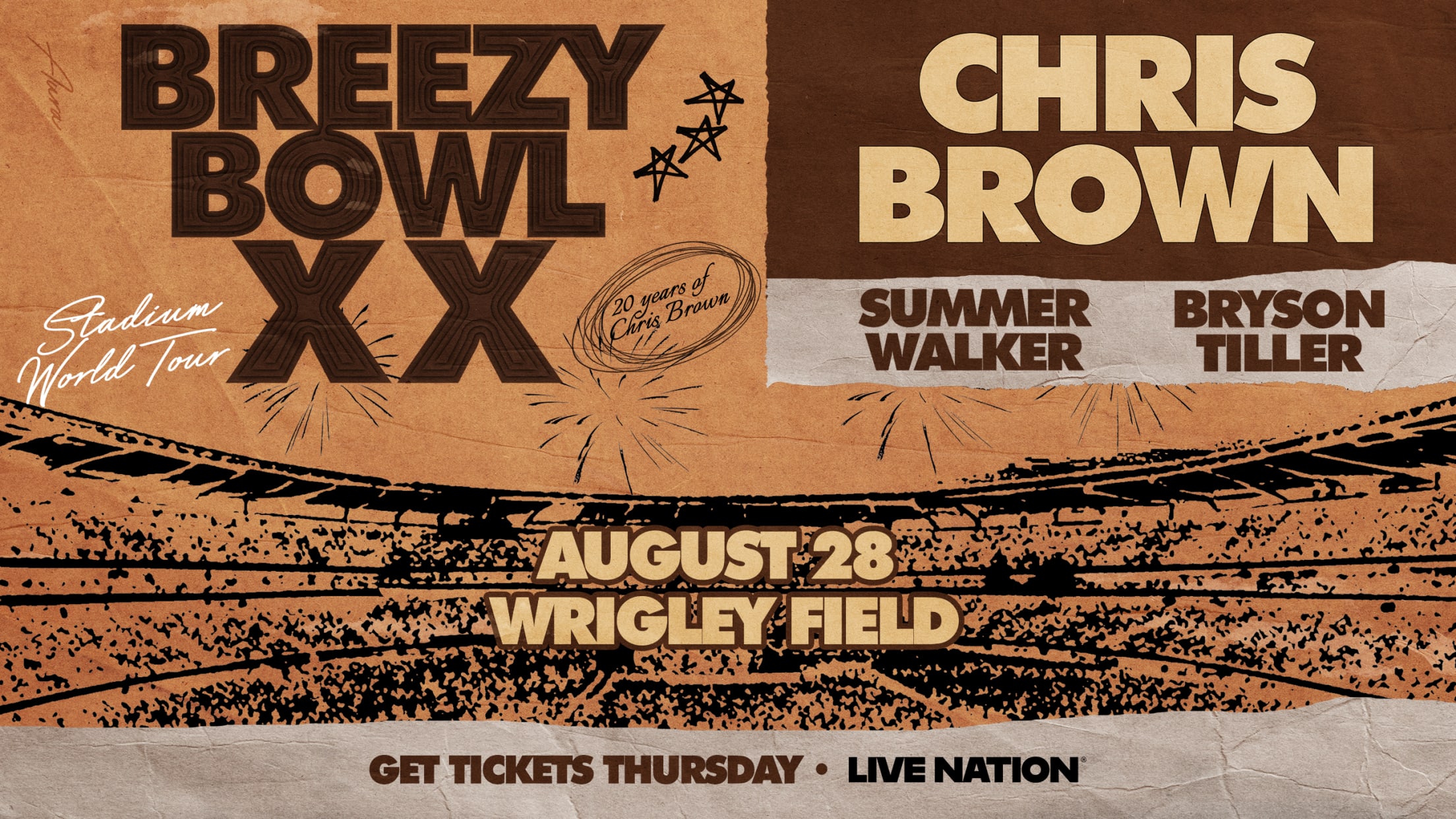 Chris Browns Breezy Bowl XX Tour Set to Rock Wrigley Field