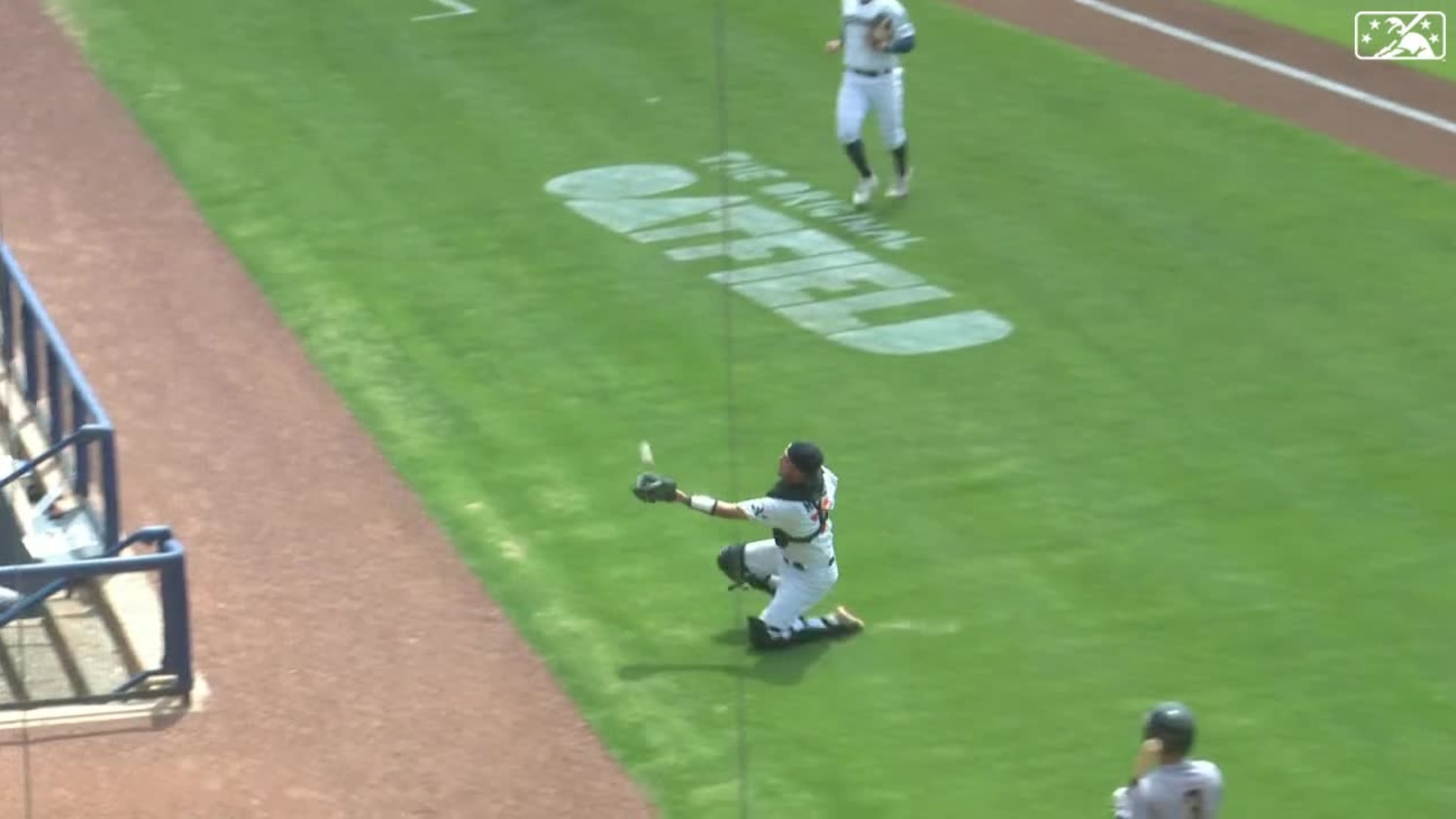 Shane McGuire's sliding catch