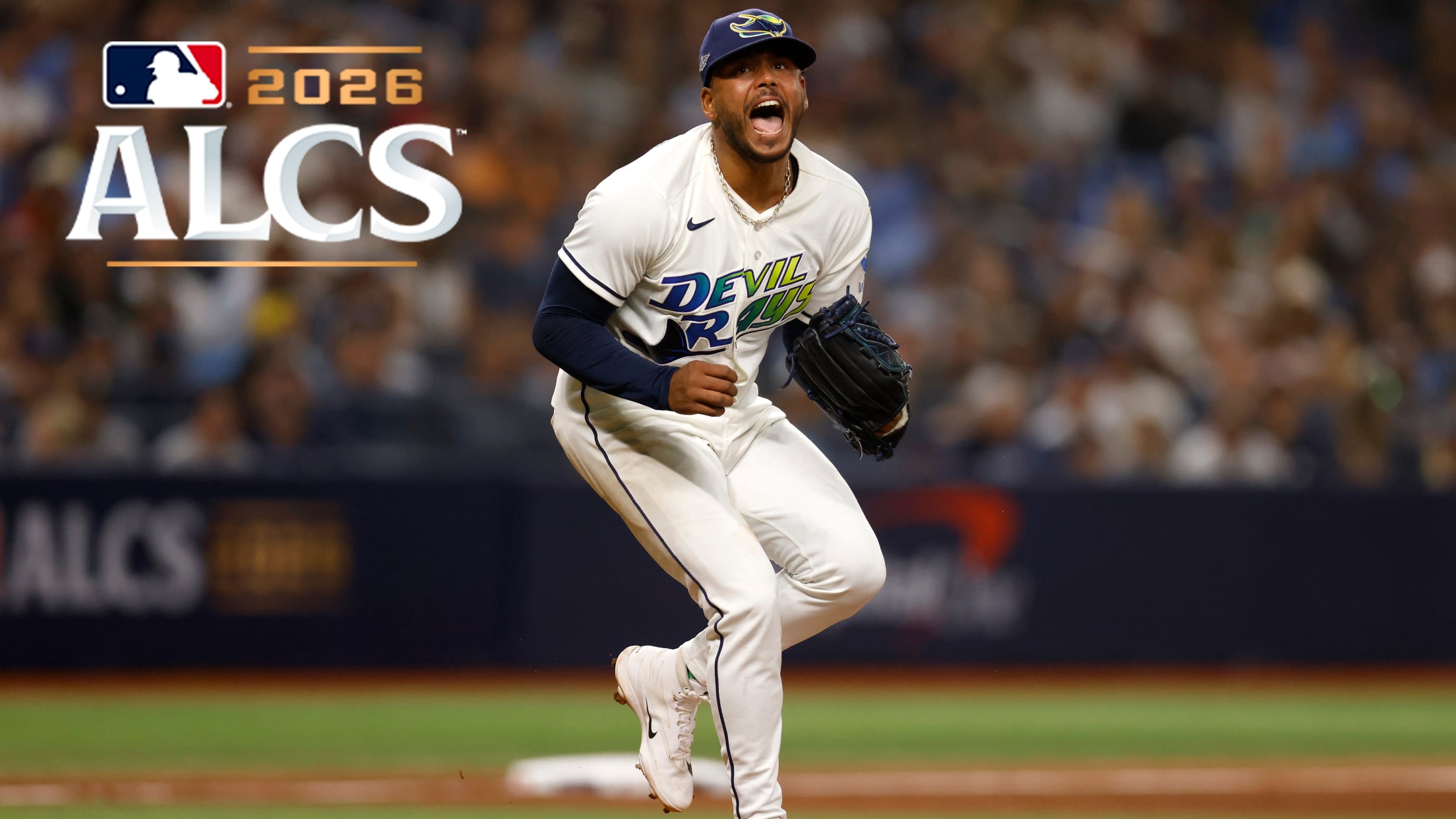 Freddy Peralta celebrates on the mound