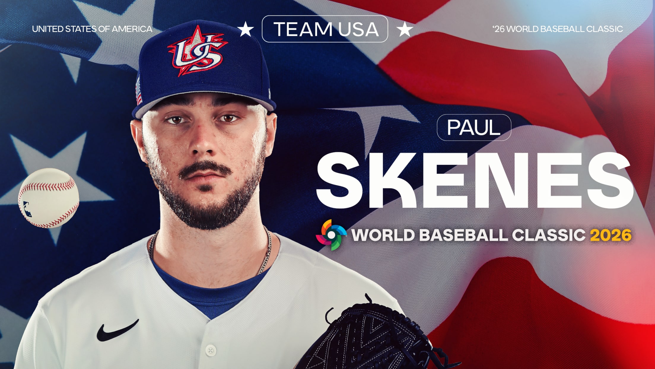 Paul Skenes in a Team USA uniform