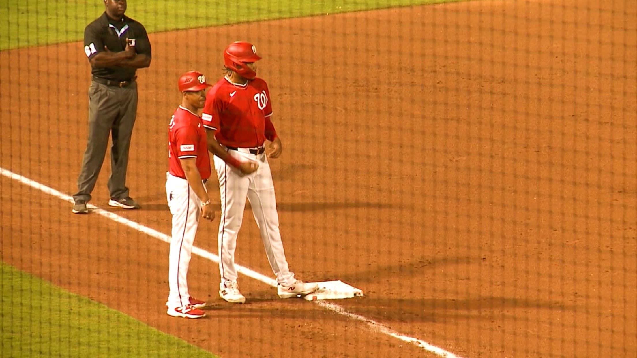 James Wood's two-run triple