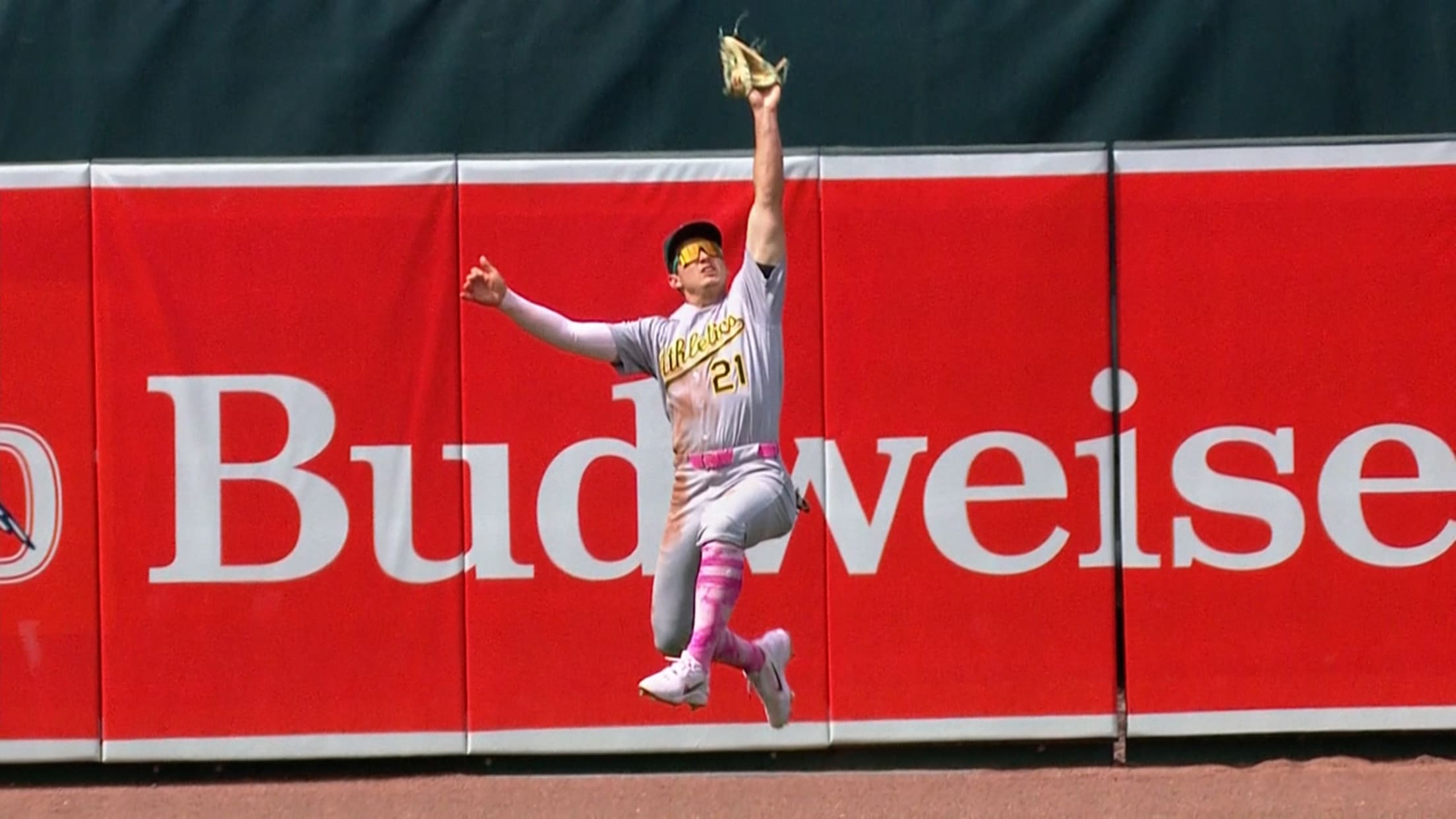 Tyler Soderstrom's leaping grab