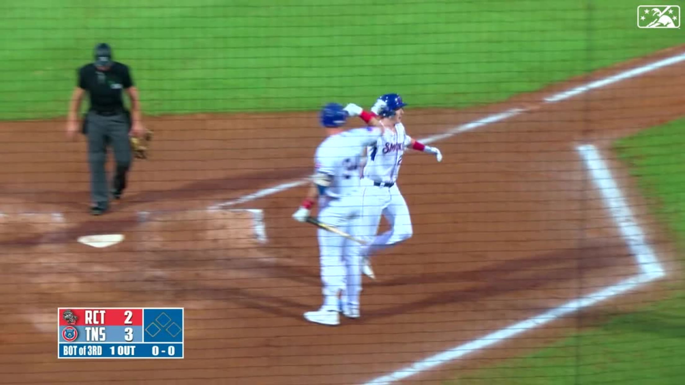 Owen Caissie's two-run homer, 09/16/2023