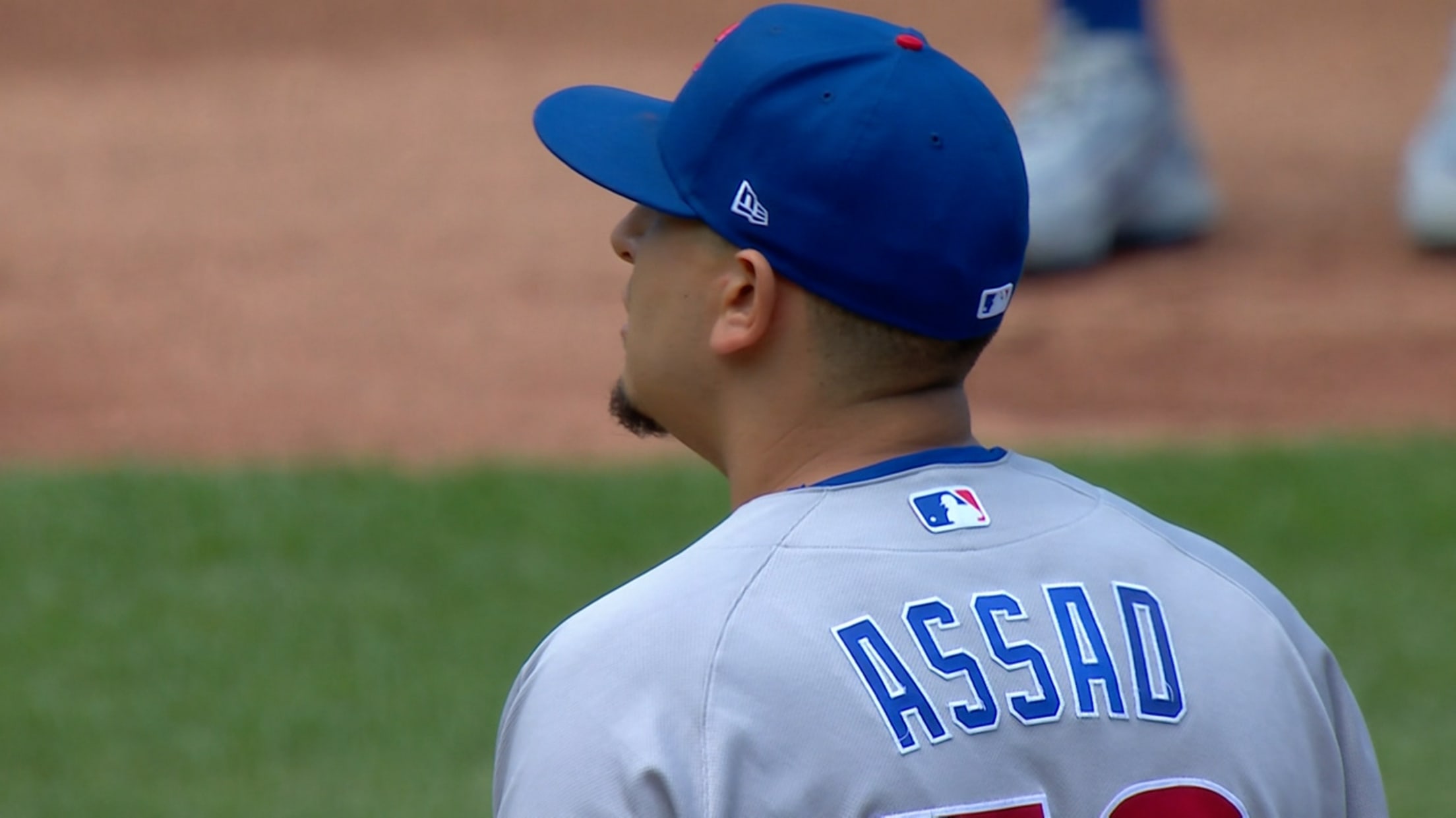 Javier Assad strikes out Jared Young to escape jam