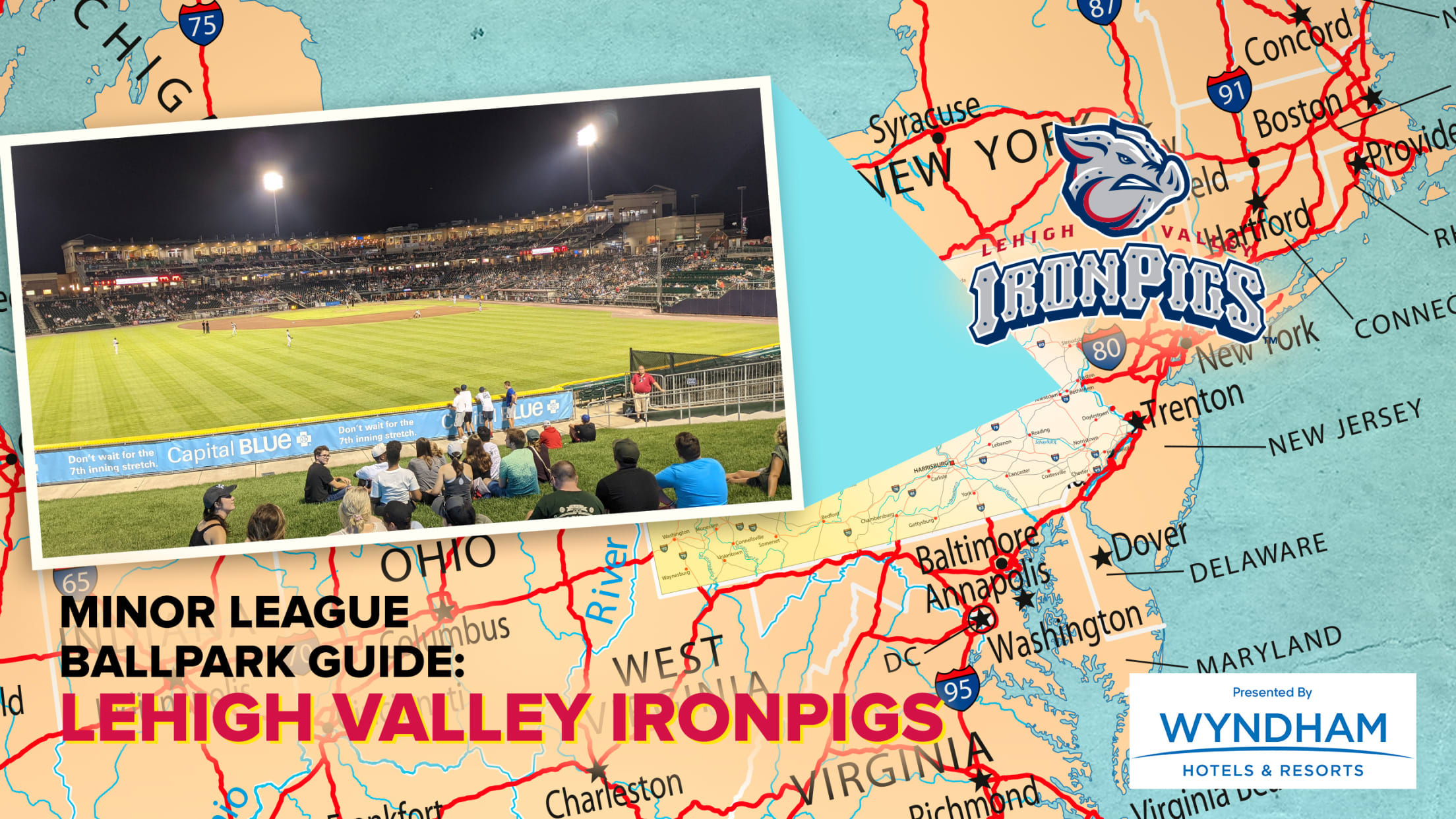 Lehigh Vally Iron Pigs host Scranton Wilkes-Barre RailRiders Opening Day