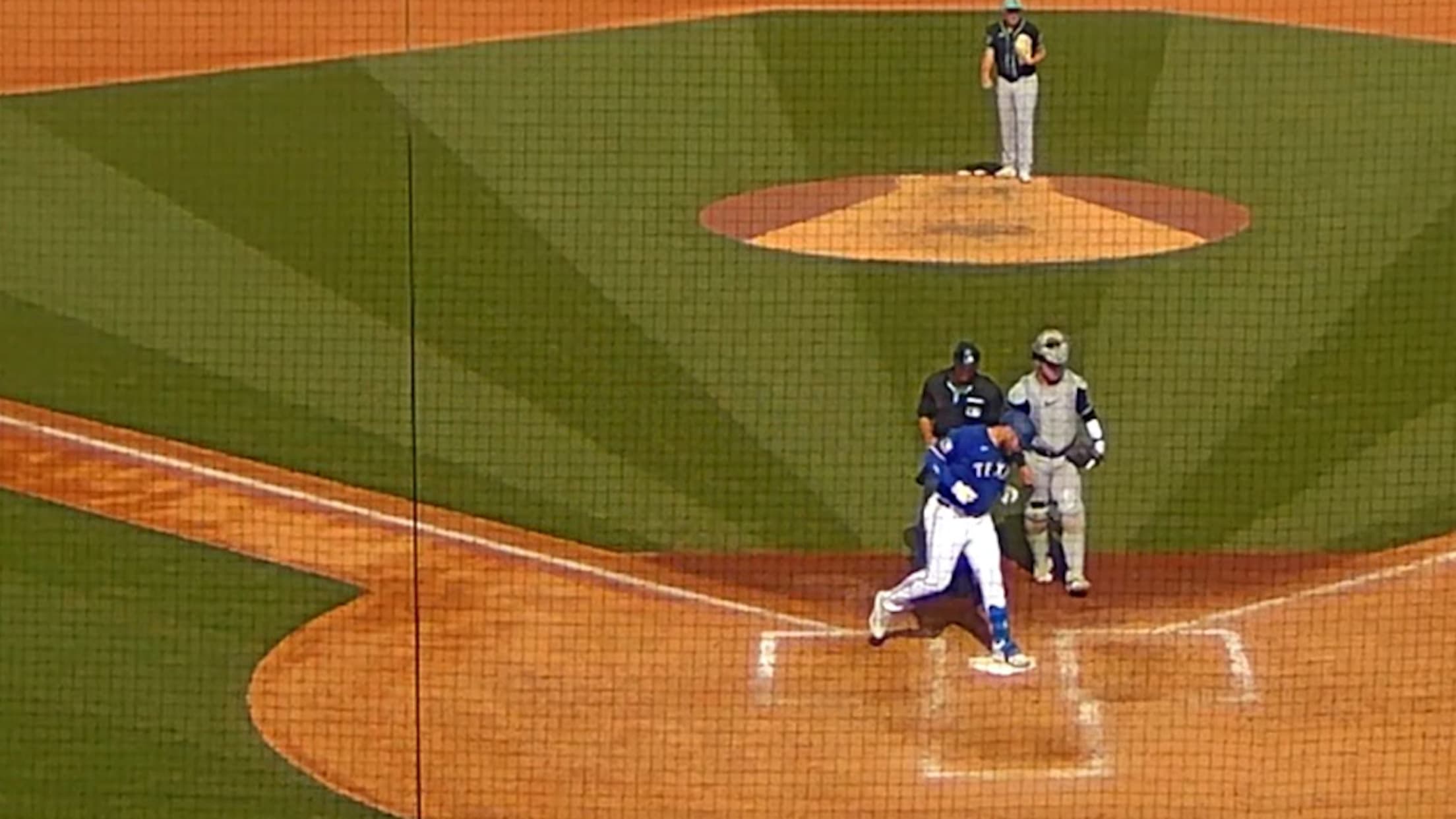 Jake Burger's first spring homer