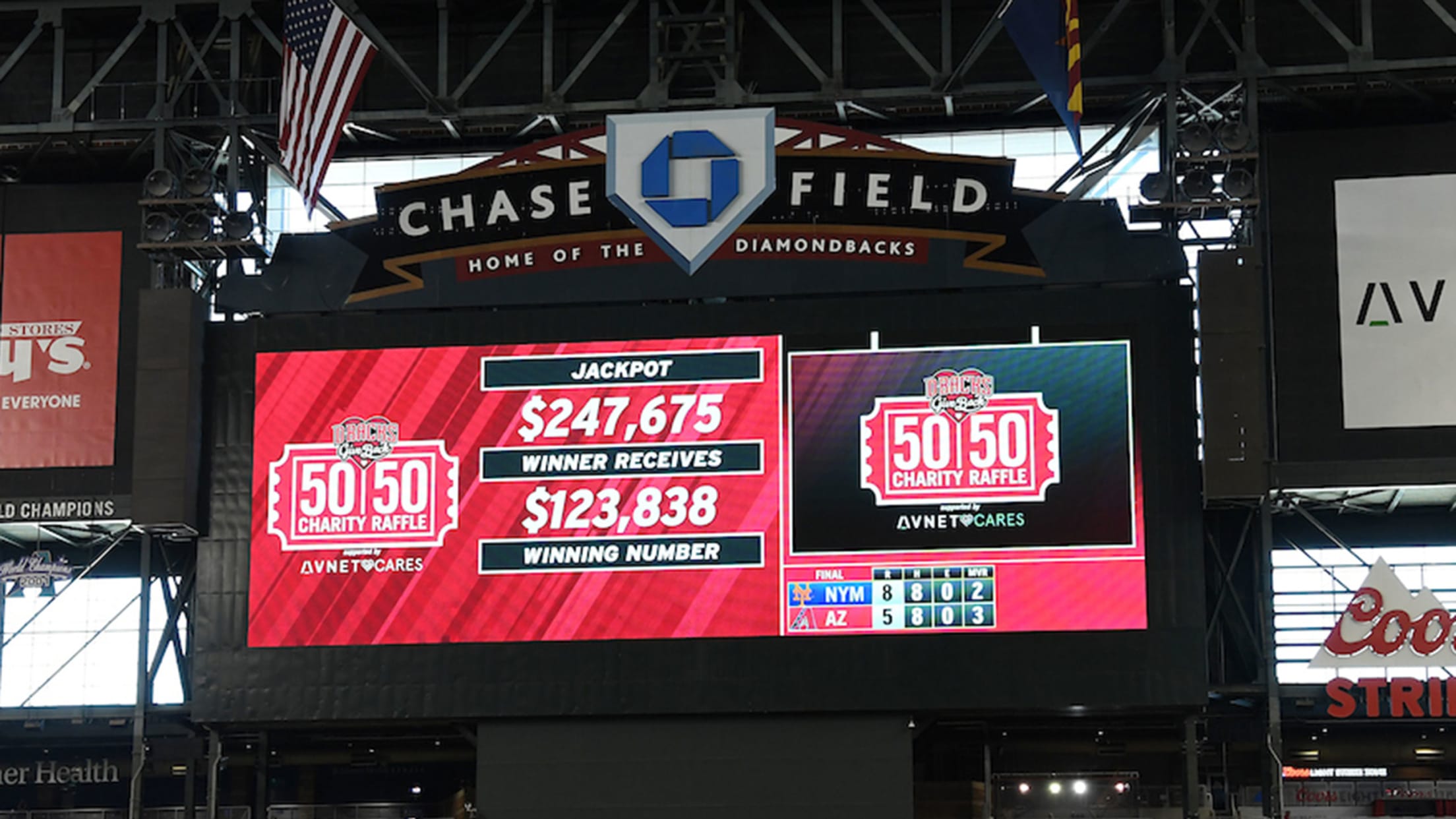50/50 Raffle Arizona Diamondbacks