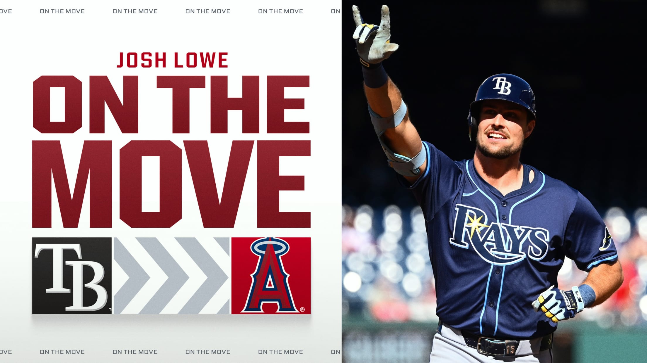 Angels acquire Josh Lowe in three-way trade!