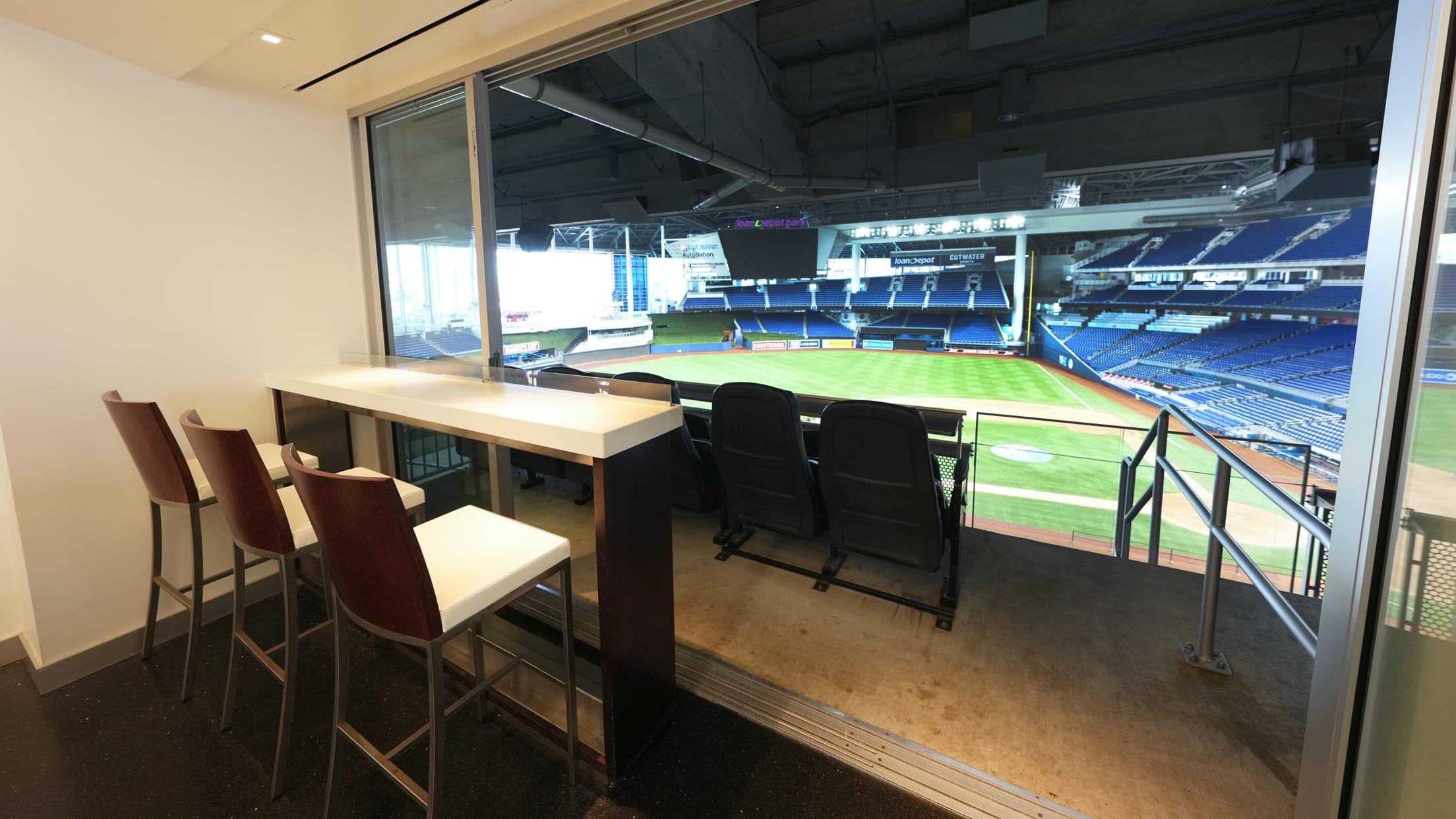 Marlins behind home plate says Royals offered him private suite to move