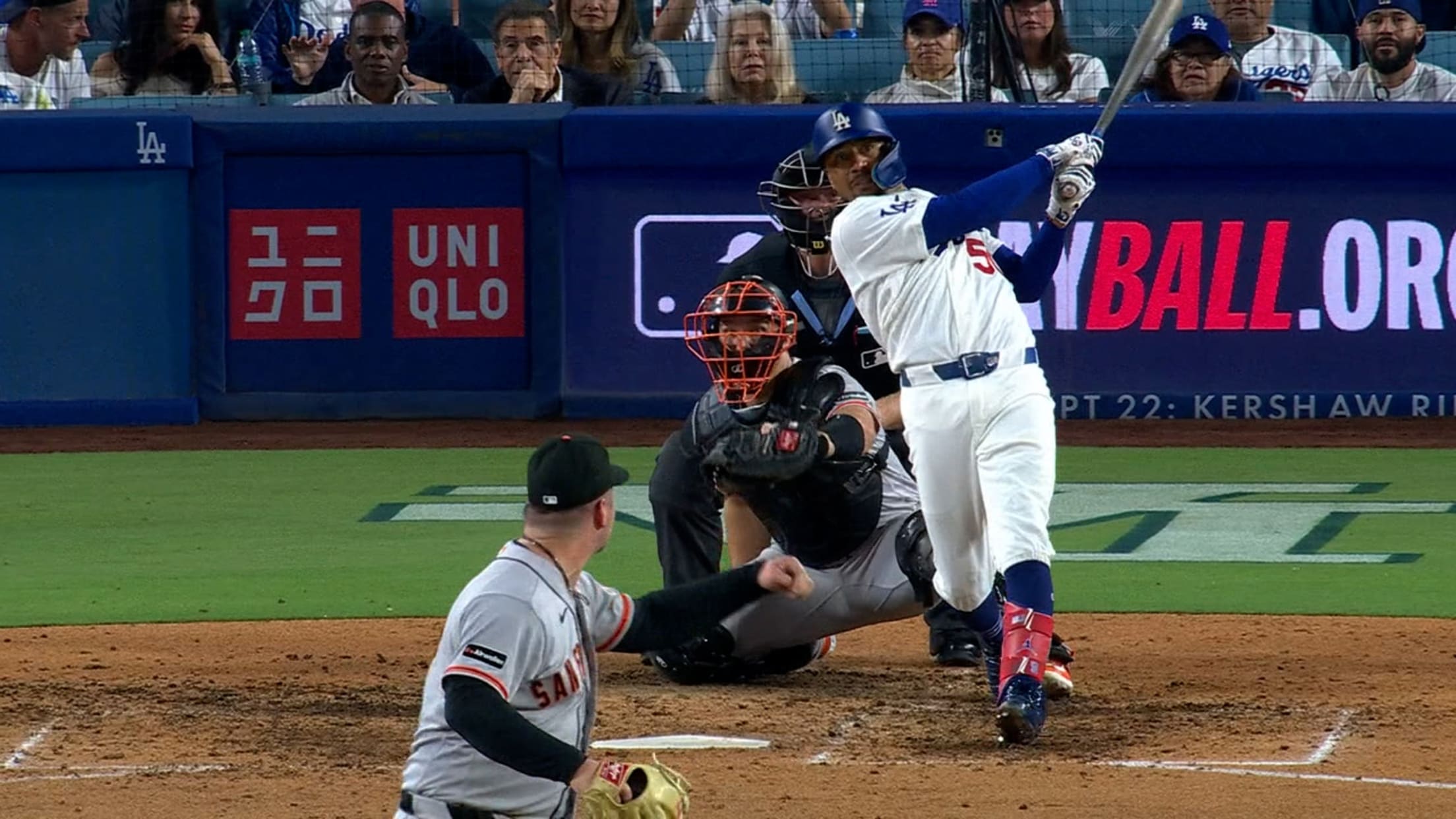 Dodgers pegan 4 jonrones en la 8va entrada