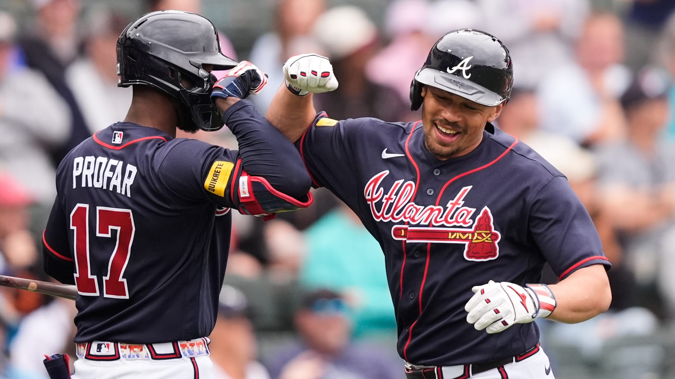 Drake Baldwin's first home run of Spring Training