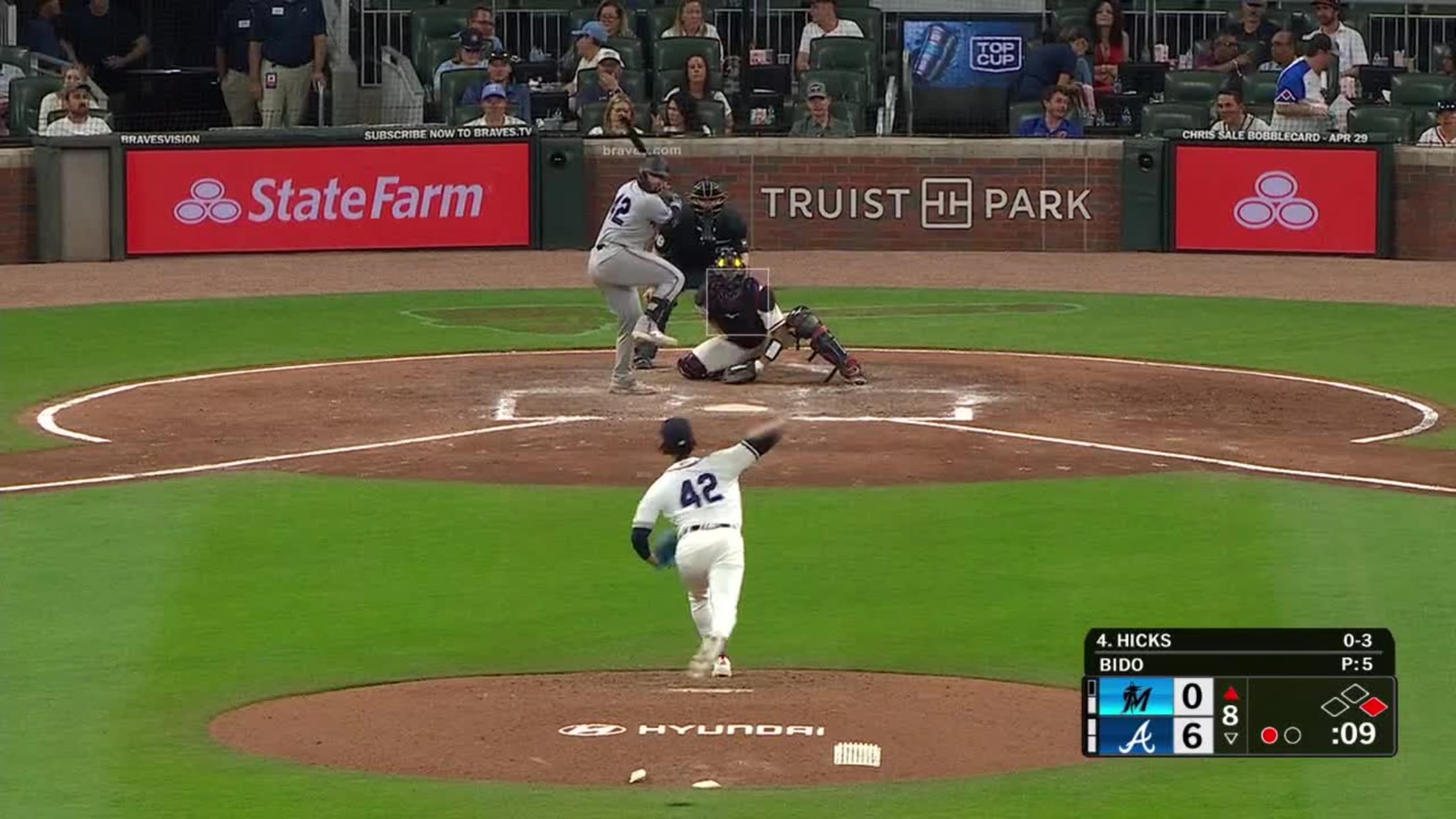 Liam Hicks' two-run homer (4)