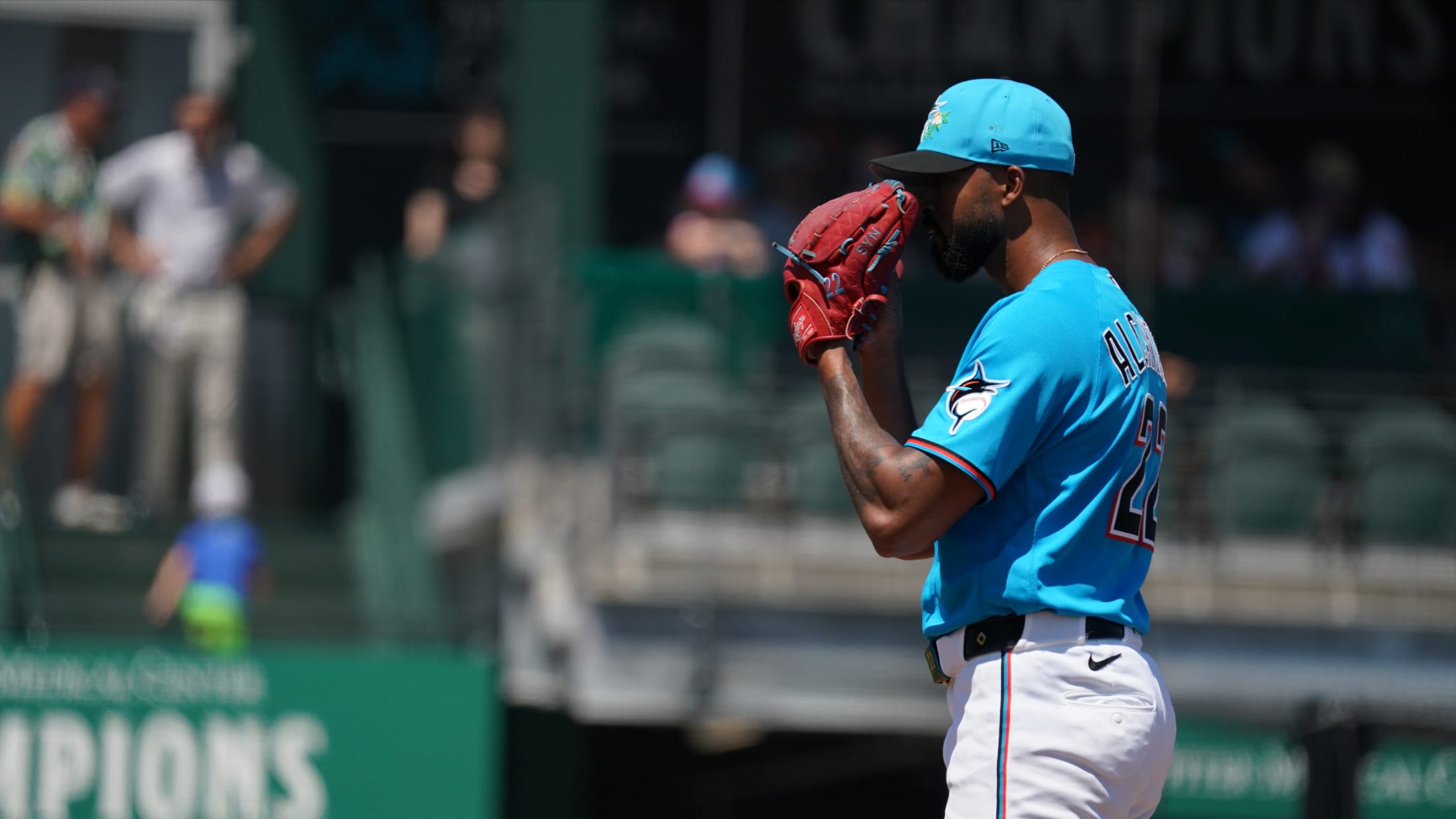 Sandy Alcantara strikes out six in spring finale