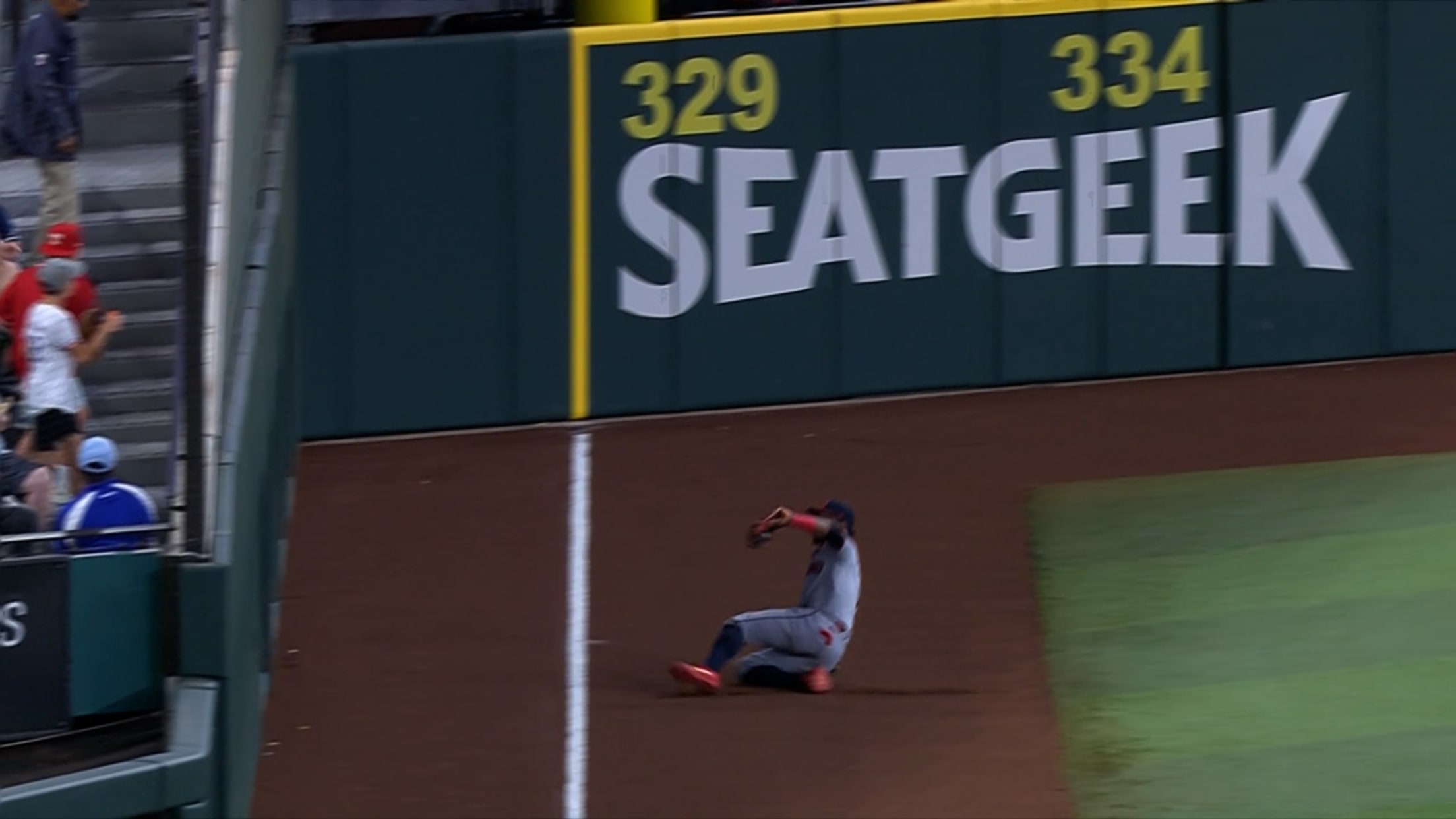 Angel Martínez's sliding catch