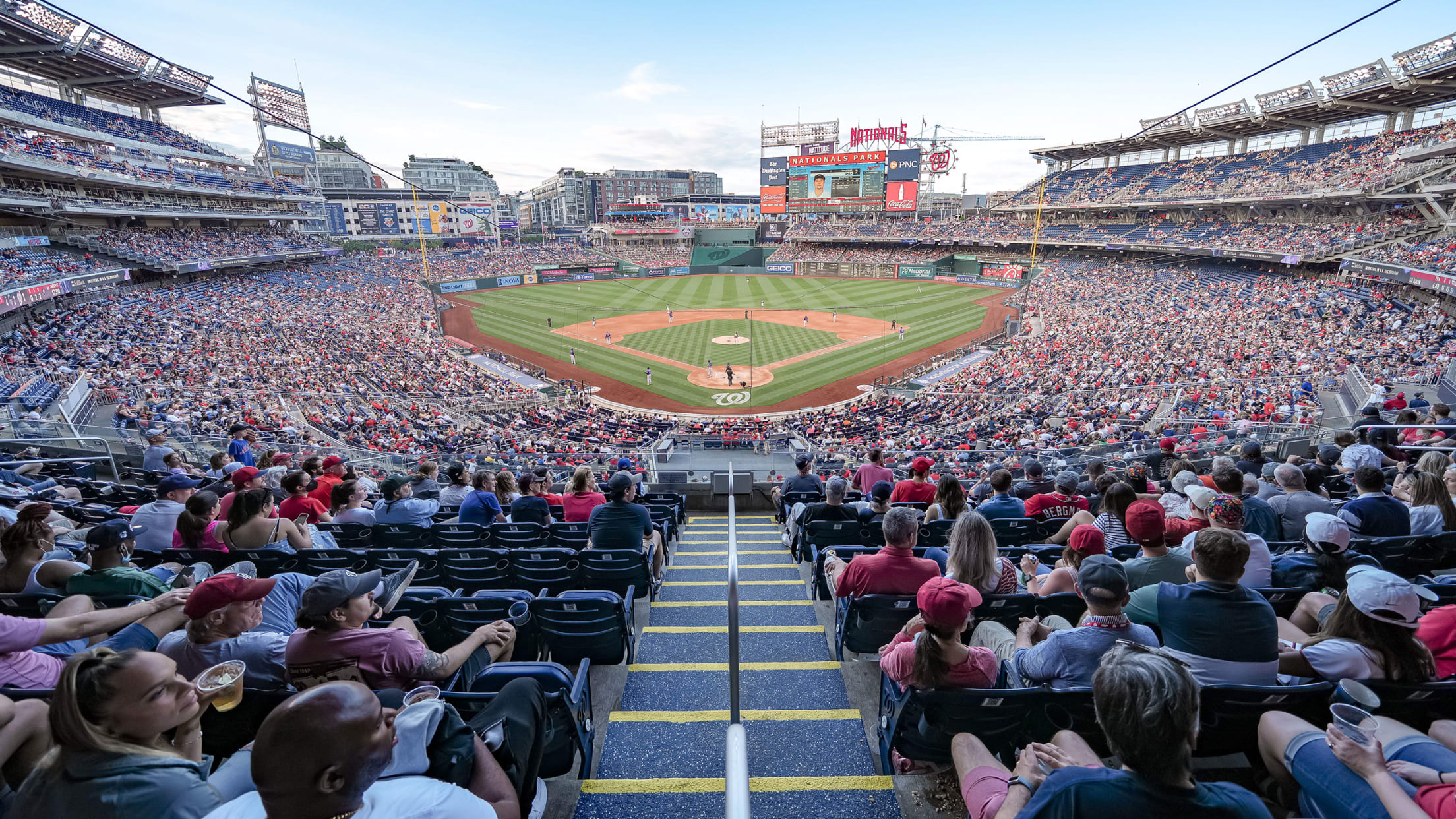 The site sits across from Nationals Park along Anacostia River