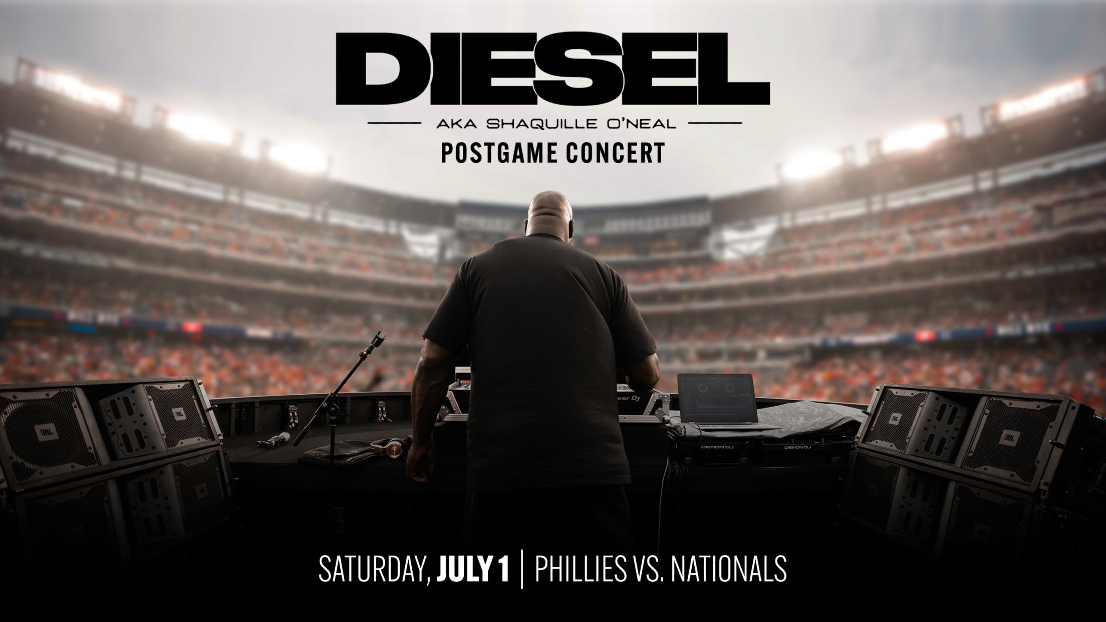 Diesel aka Shaquille O'Neal Postgame Concert Philadelphia Phillies