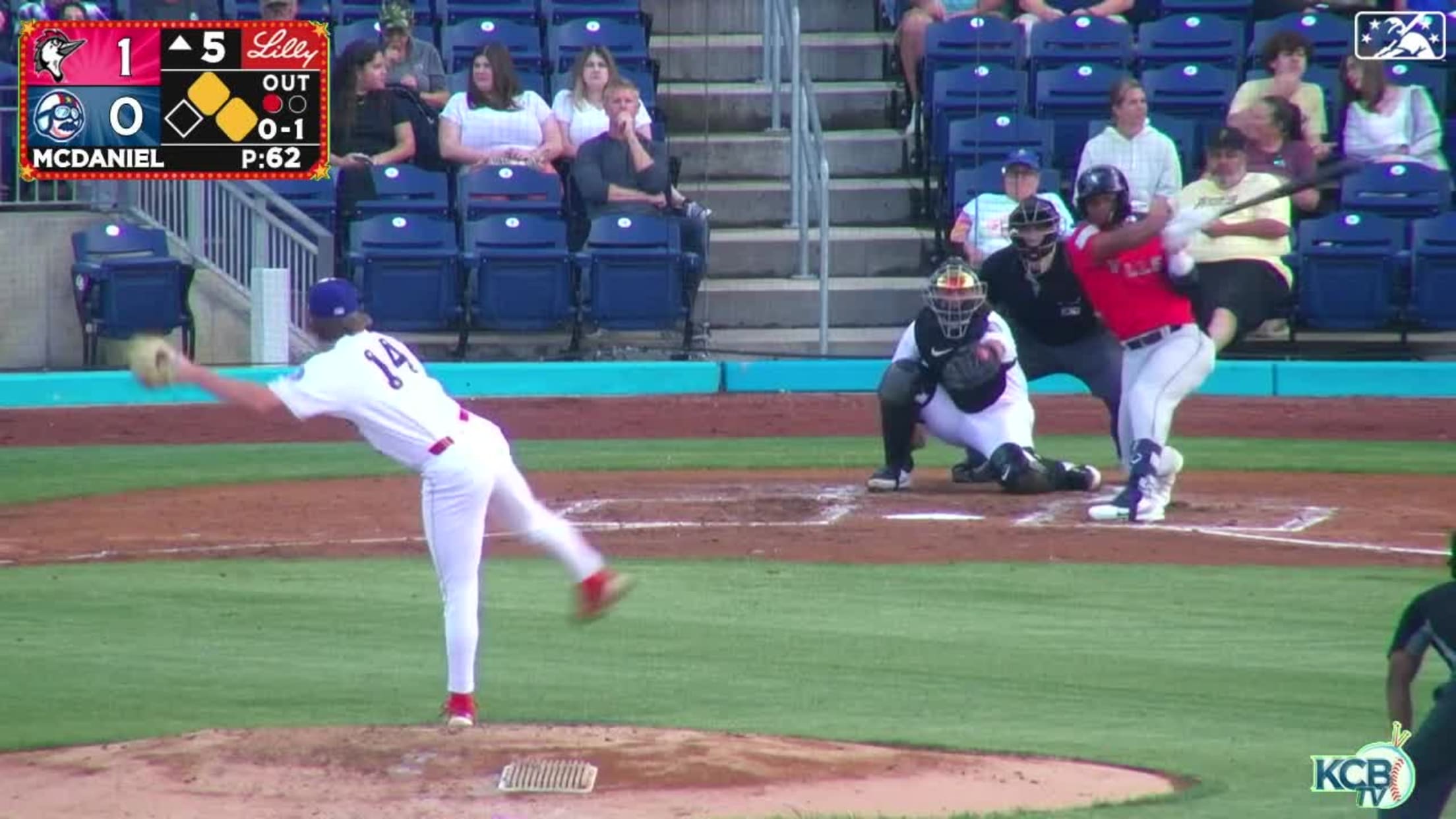 Zach Daniels' RBI double
