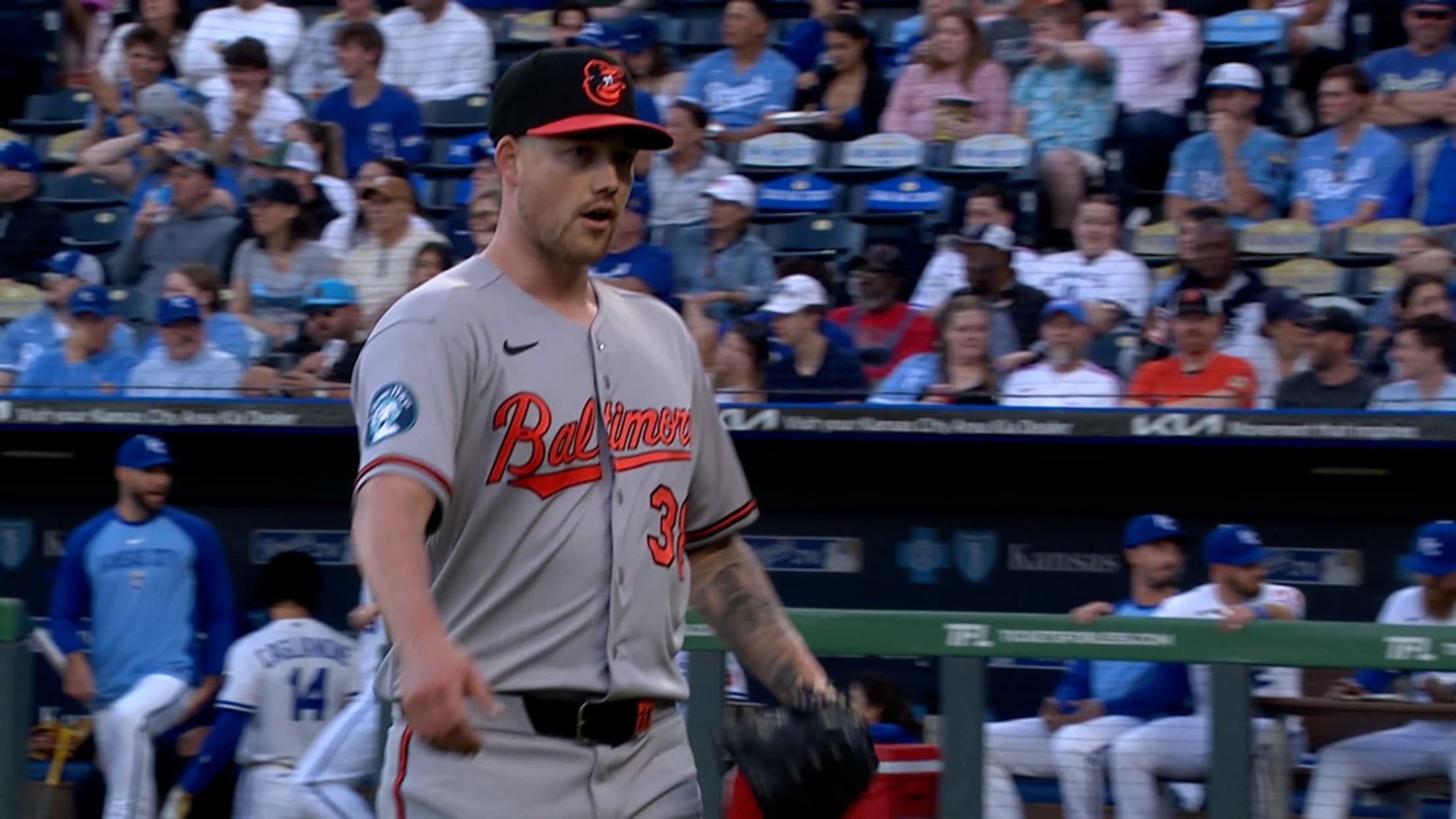 Kyle Bradish escapes a jam with bases loaded