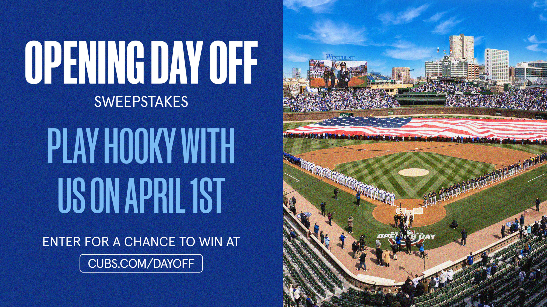 Chicago Cubs Opening Day Off Sweepstakes Chicago Cubs