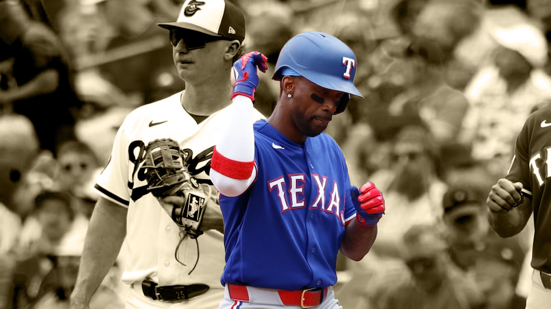 Andrew McCutchen pantomimes a lasso motion at first base