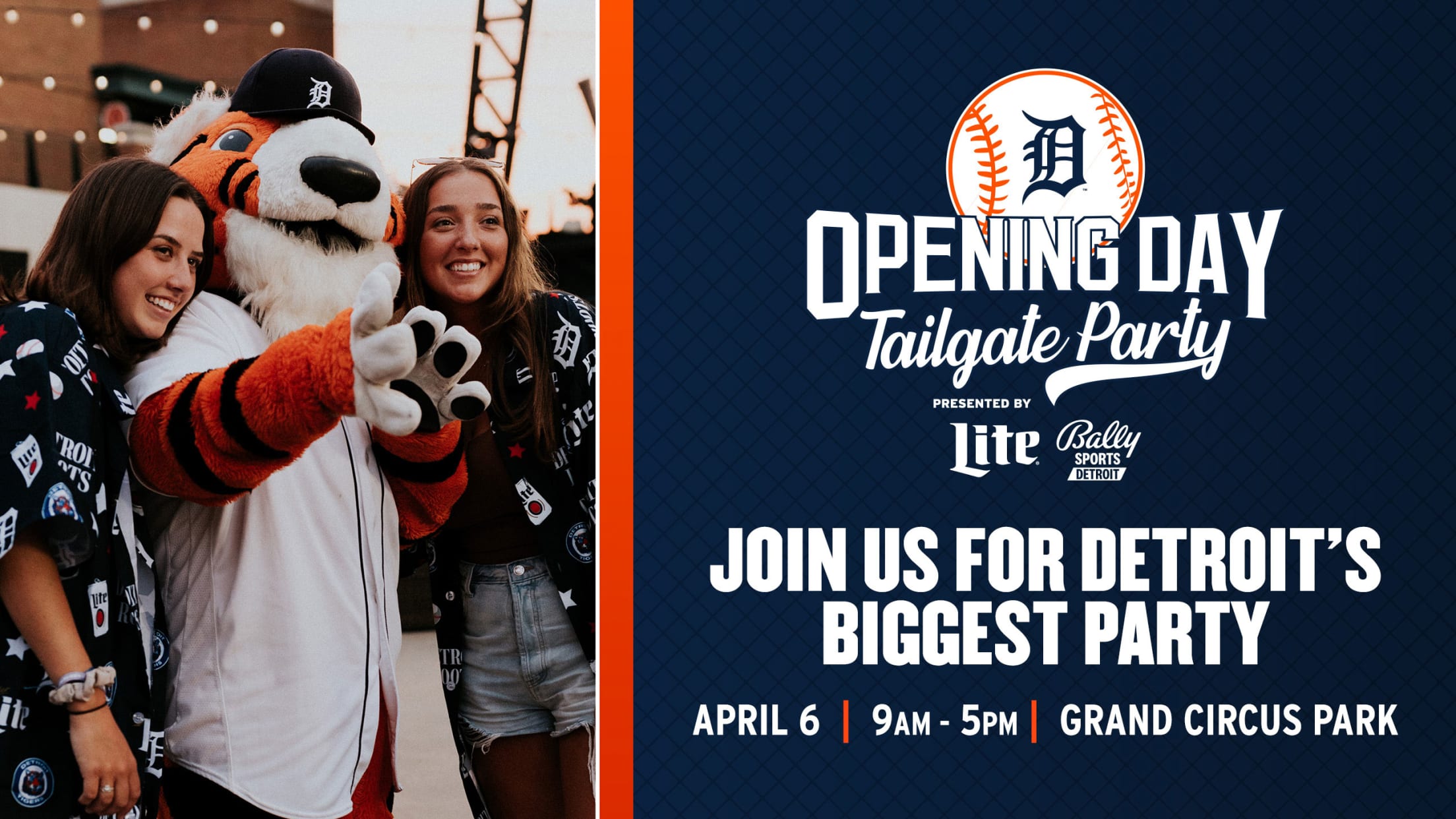 Opening Day Miller Lite Tailgate Party Detroit Tigers