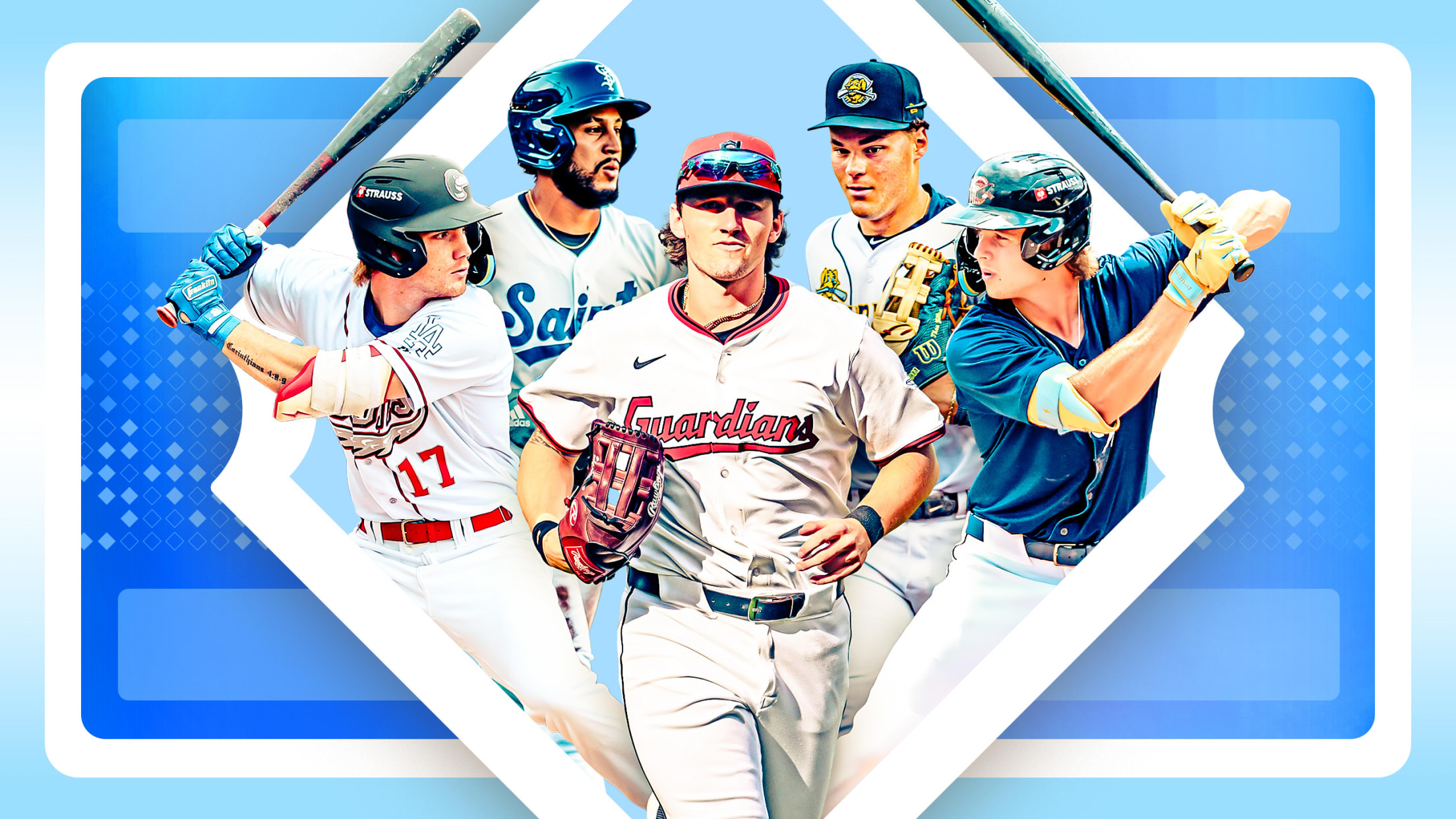 Mike Sirota, Emmanuel Rodriguez, Chase DeLauter, Theo Gillen and Bryce Rainer