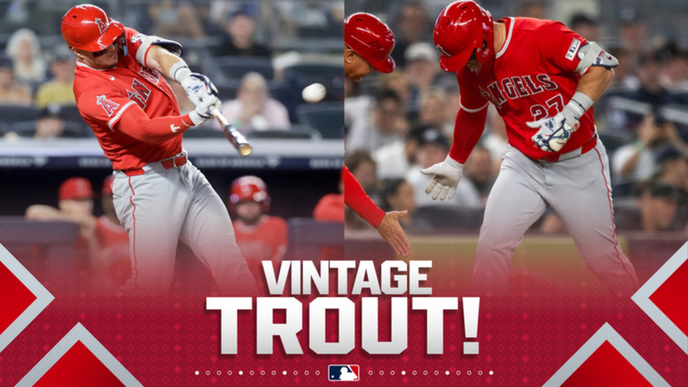 Mike Trout conecta 2 jonrones
