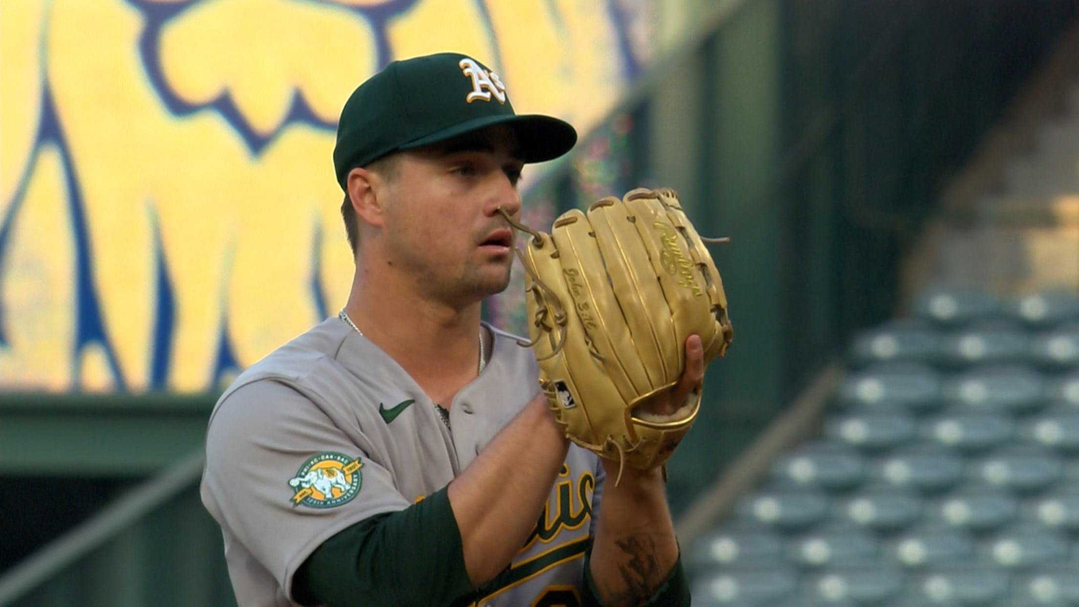 J.T. Ginn fans 10 in no-no bid