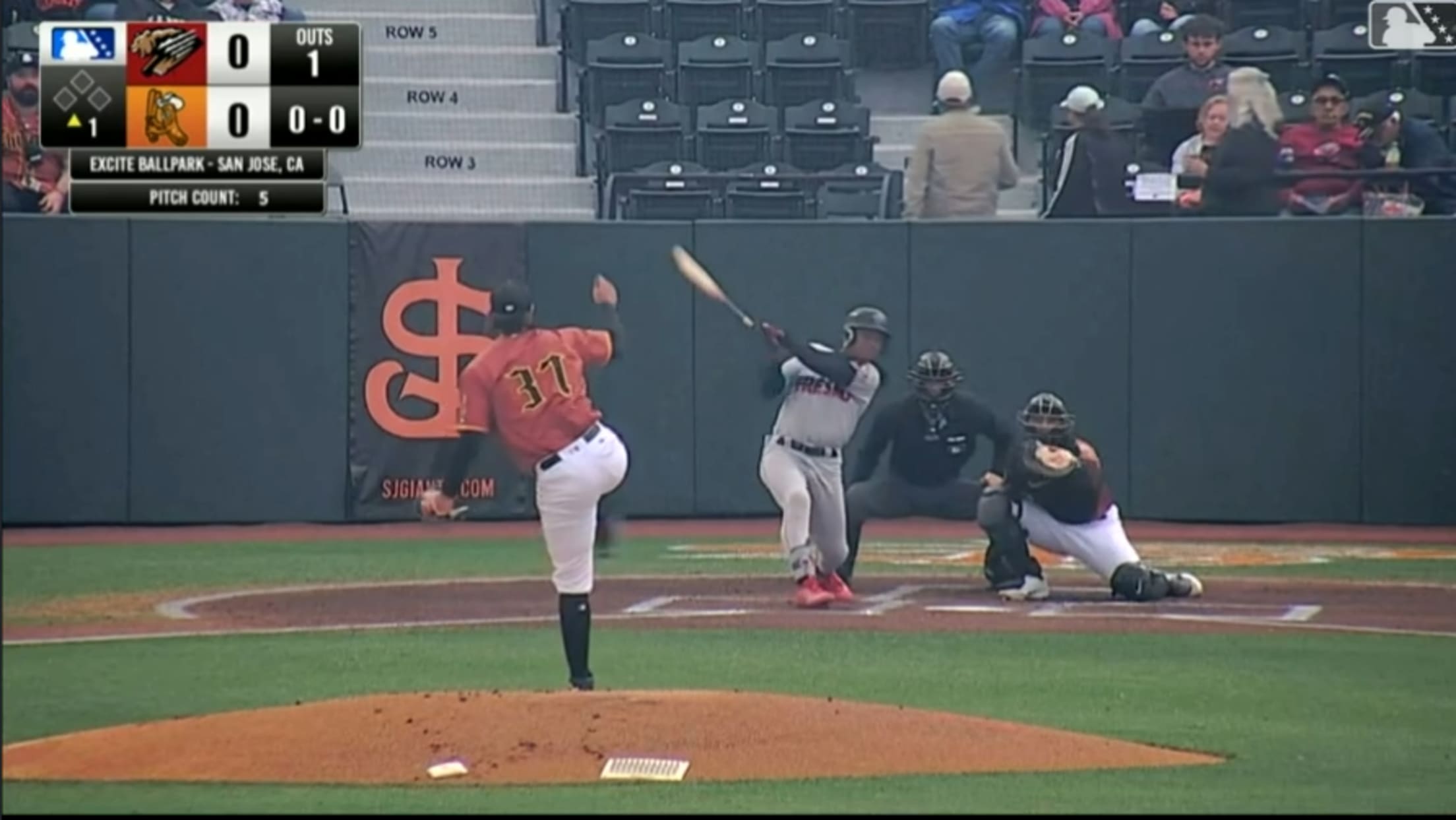 Roldy Brito's four-hit, two steal game for Fresno