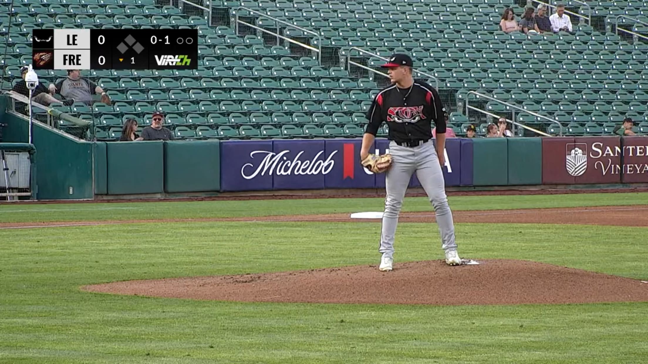 Robby Snelling strikes out eight
