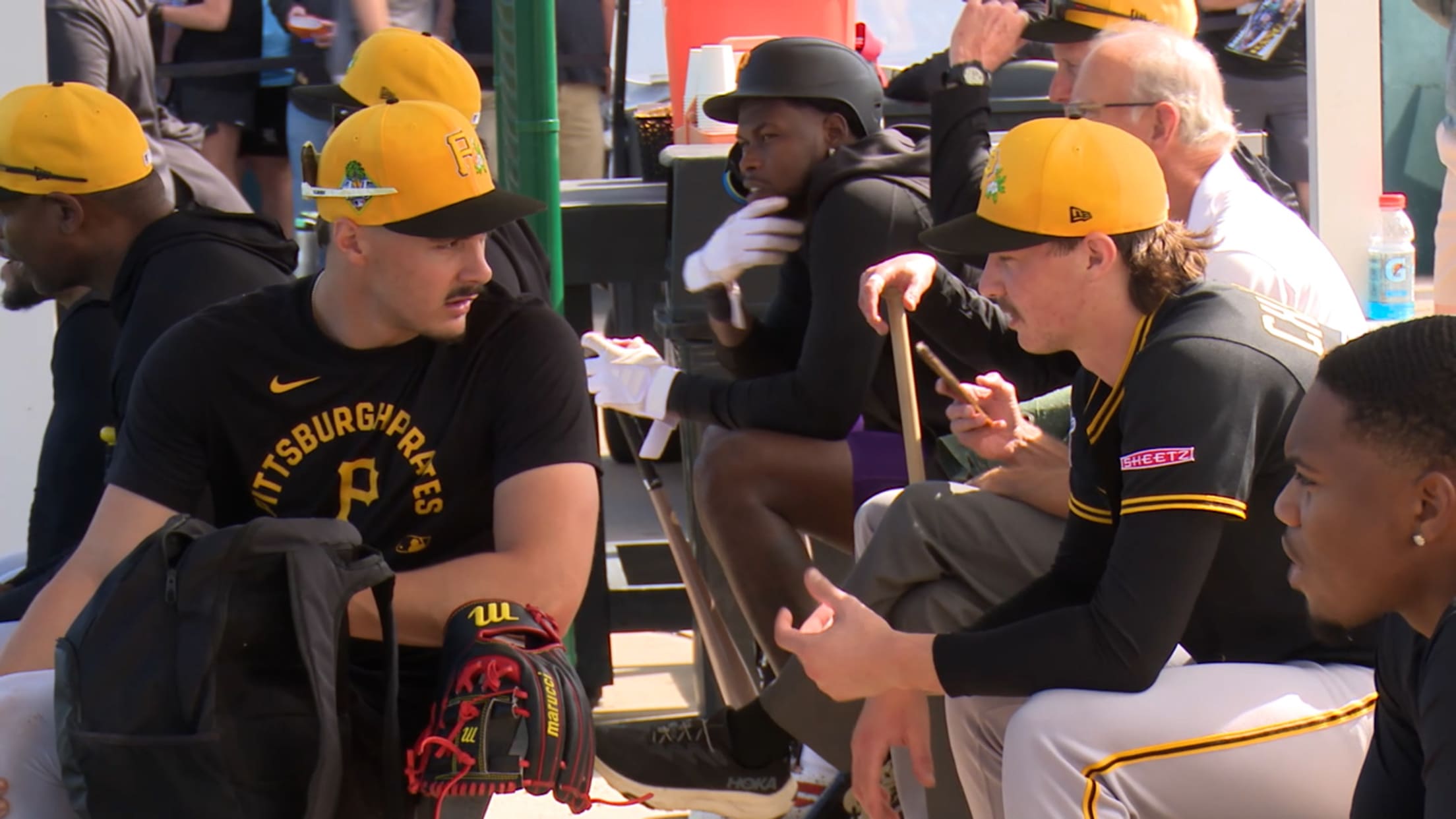 Konnor Griffin gets to work in Spring Training