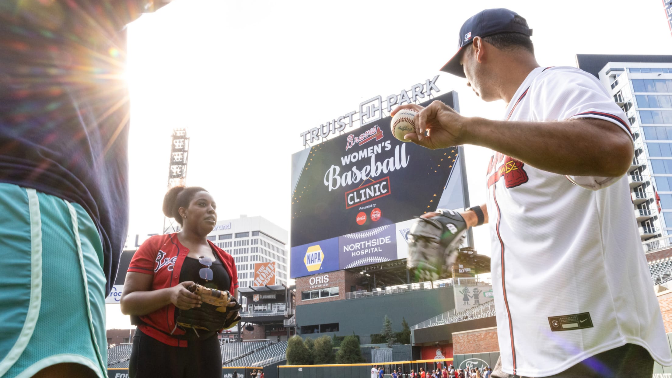 Women's Baseball Clinic Atlanta Braves