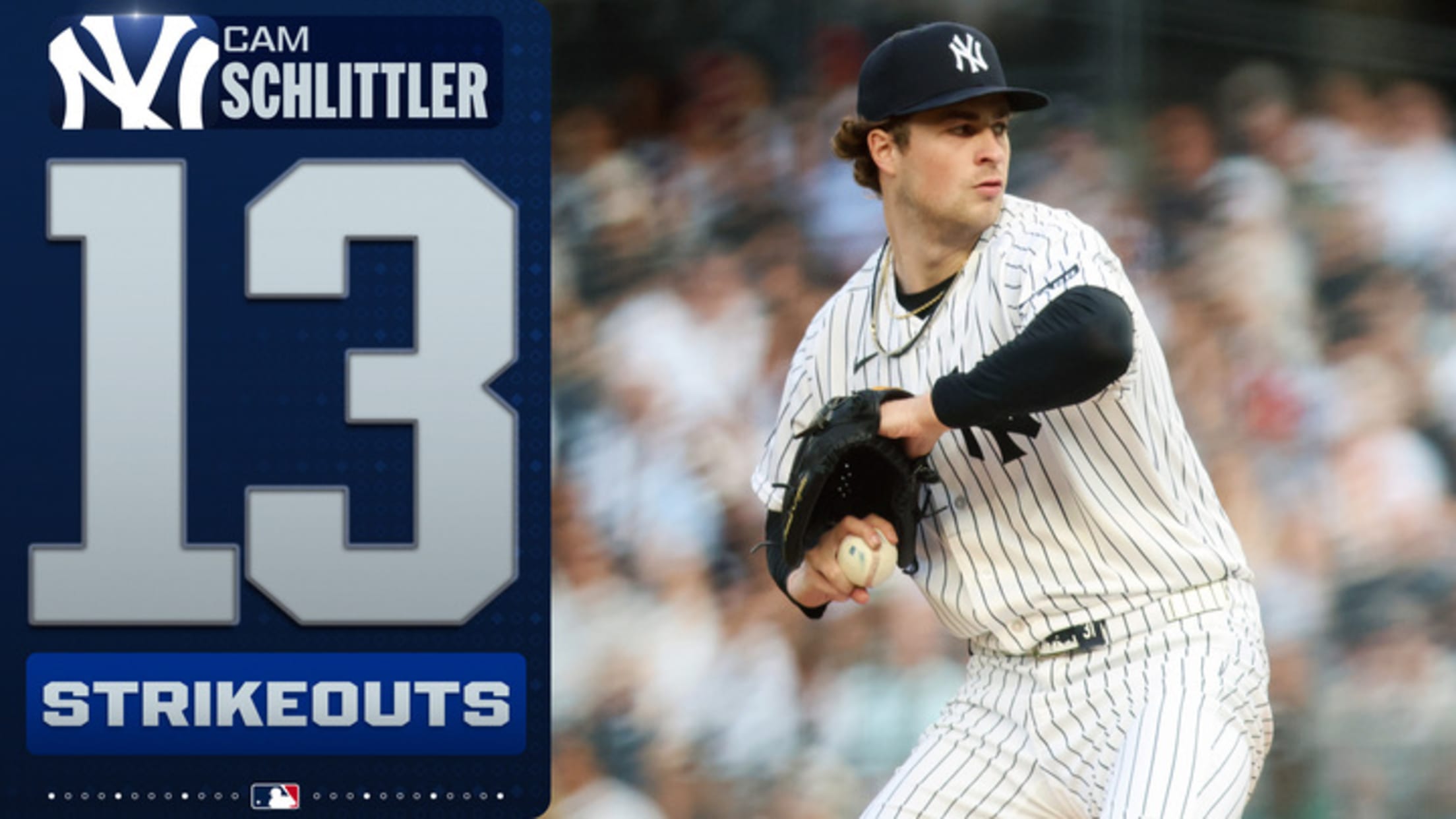 Cam Schlittler strikes out 13 in six dominant innings