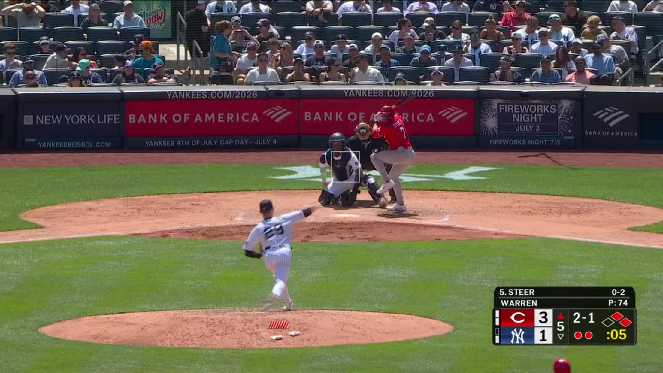 Spencer Steer's three-run home run (12)
