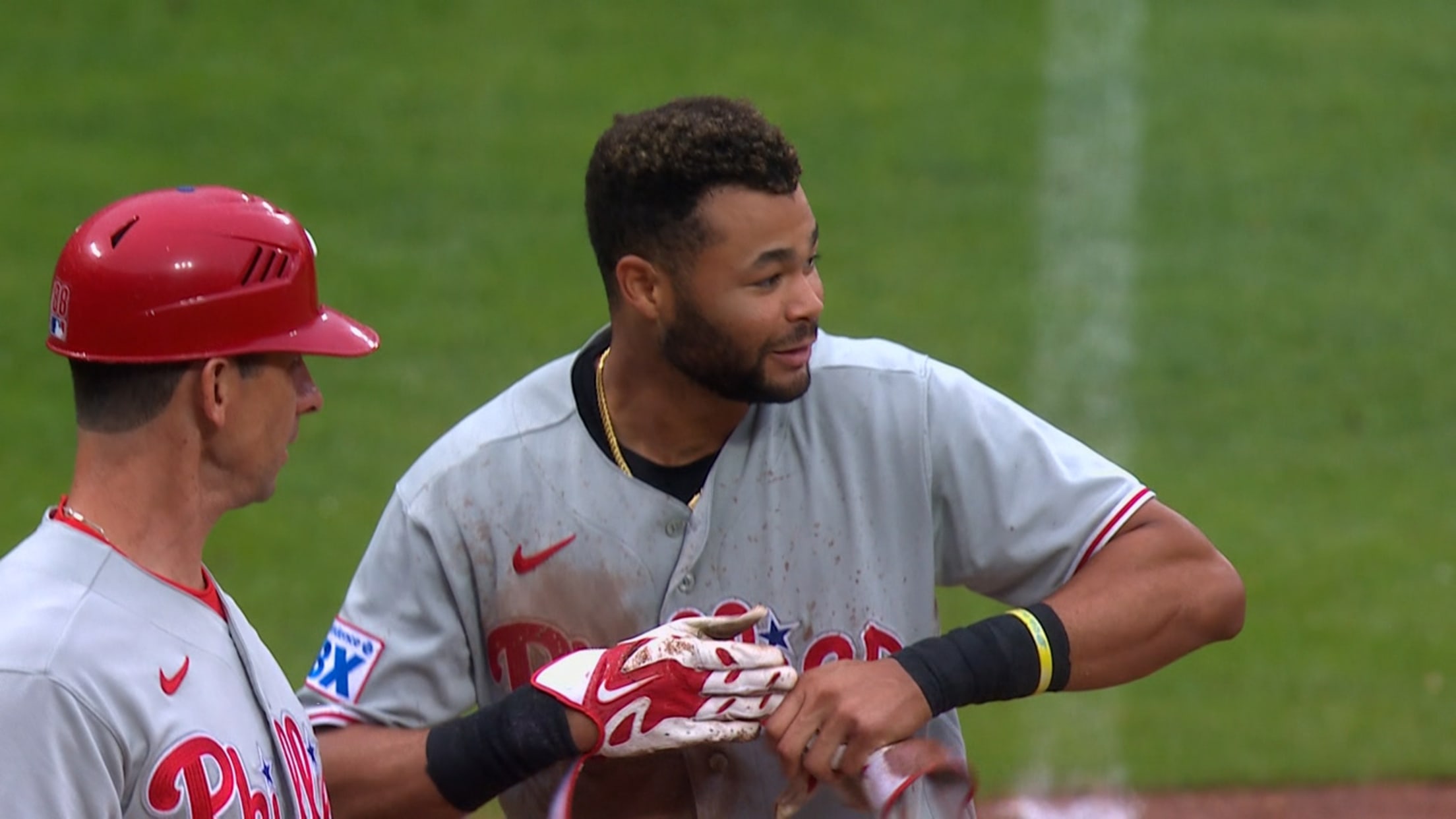Justin Crawford's three-run triple