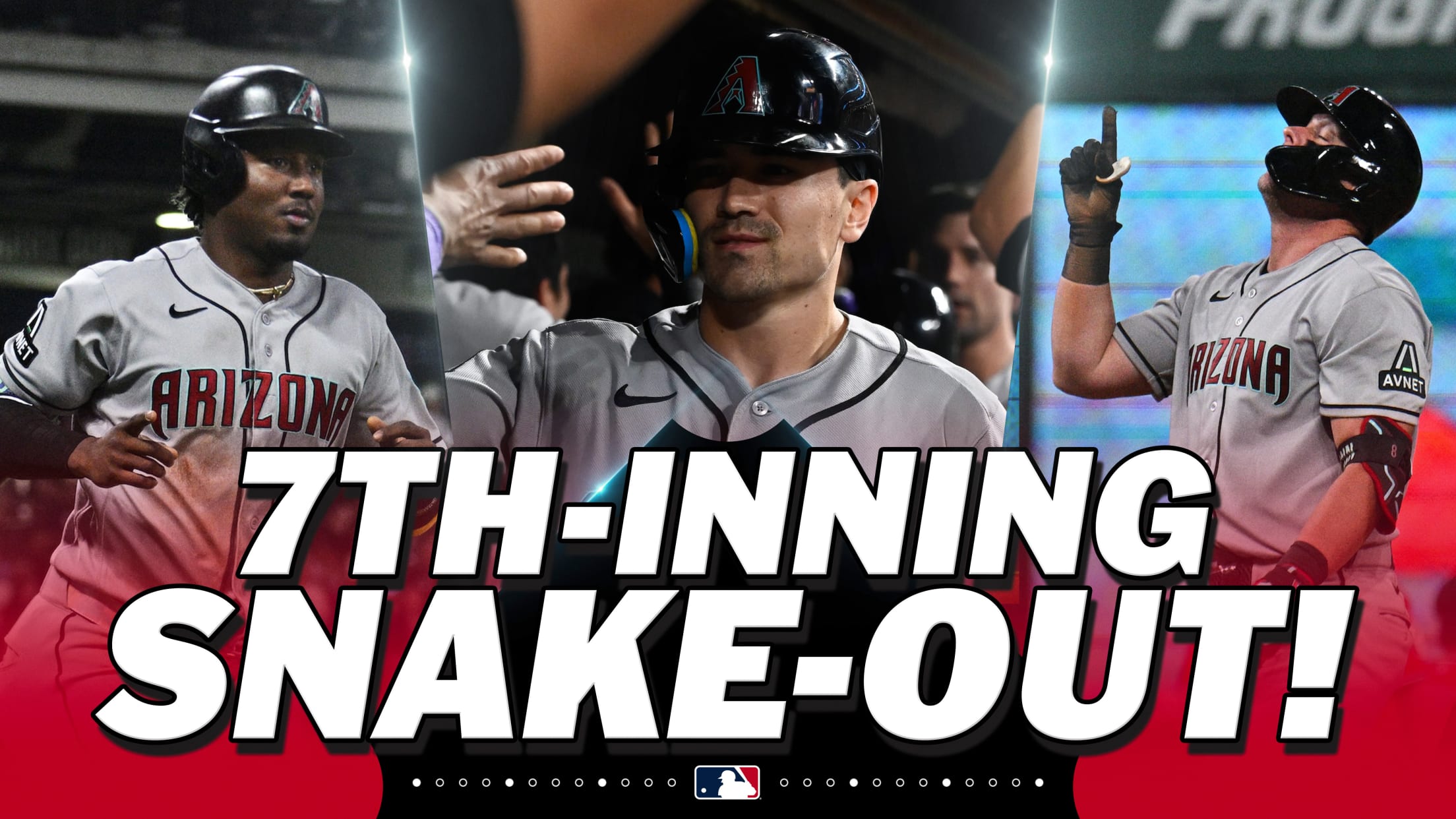 D-backs score seven runs in the top of the 7th inning