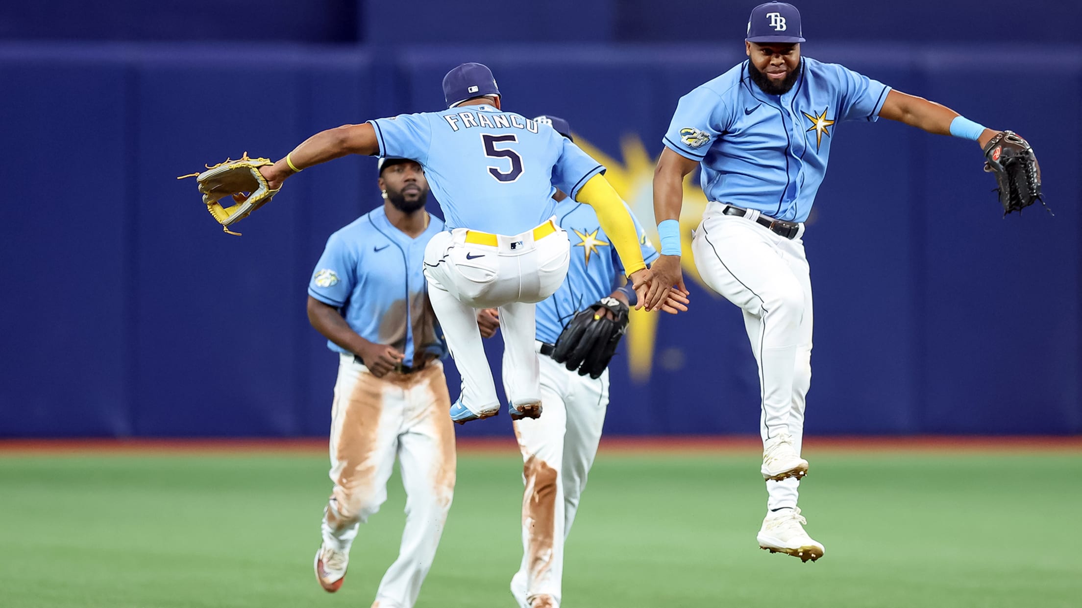 The Rays celebrate another win
