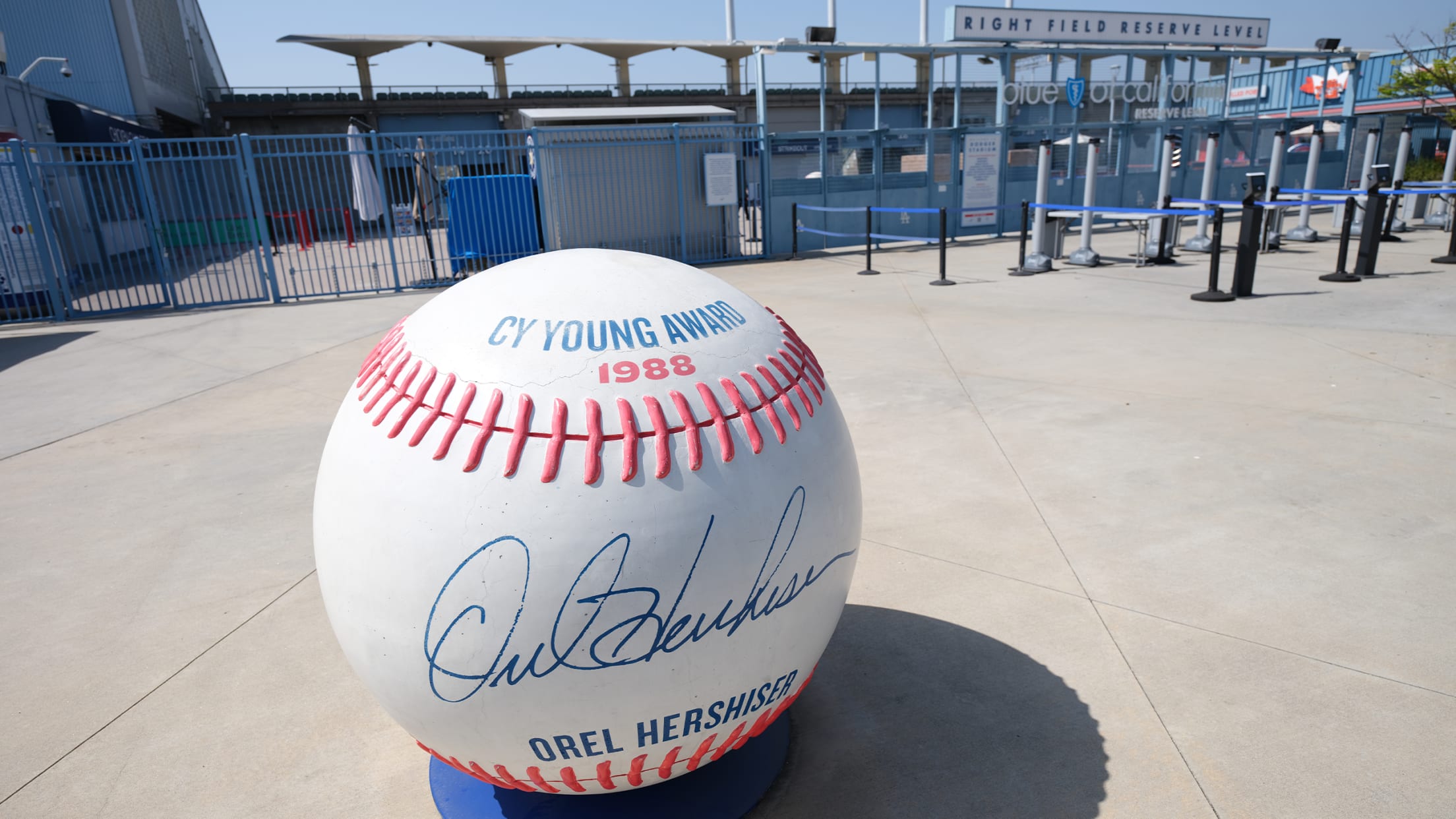 Cy Young Statues at Dodger Stadium | Los Angeles Dodgers