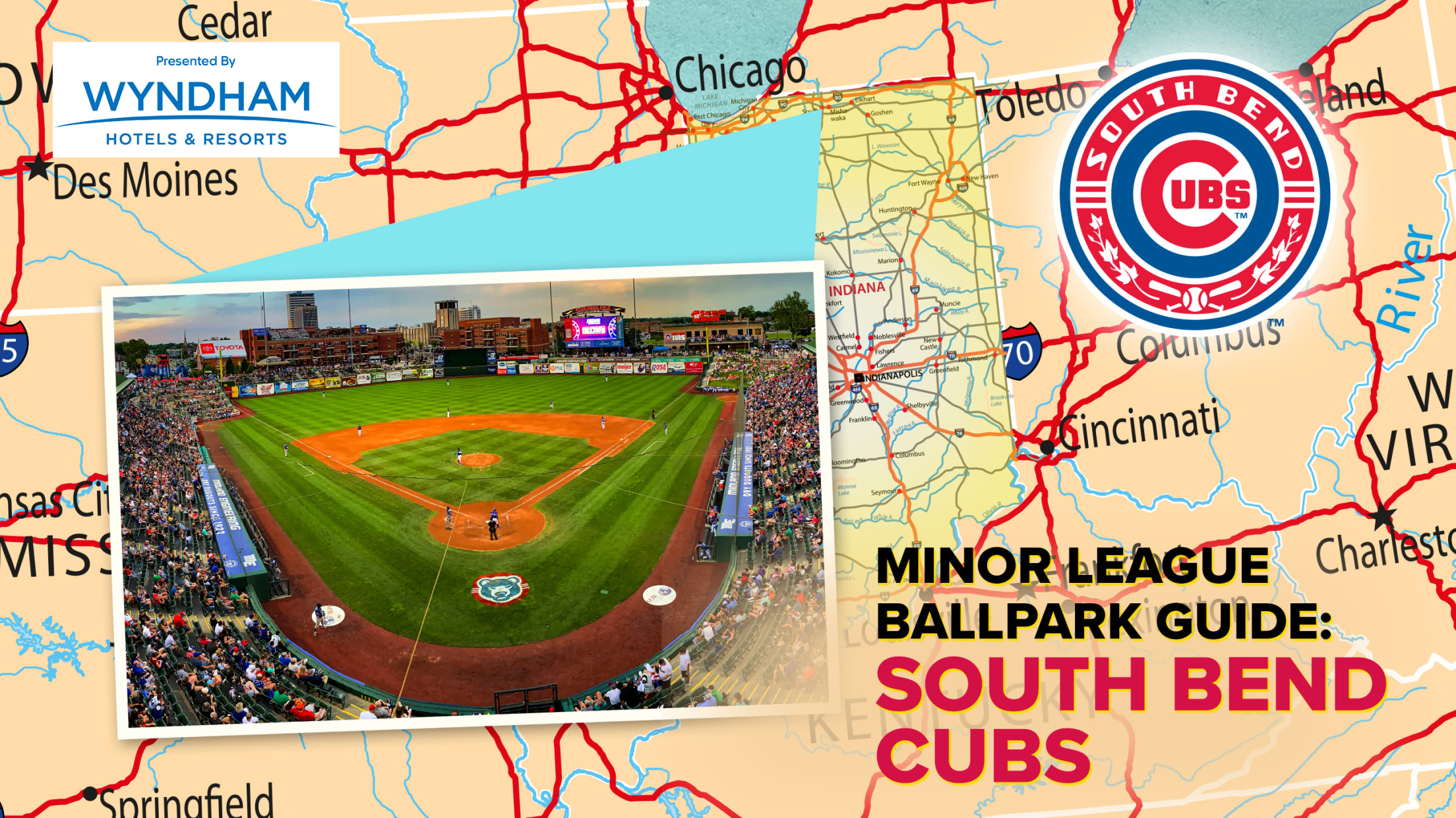 South Bend Cubs High A Minor League Baseball game promotions calendar