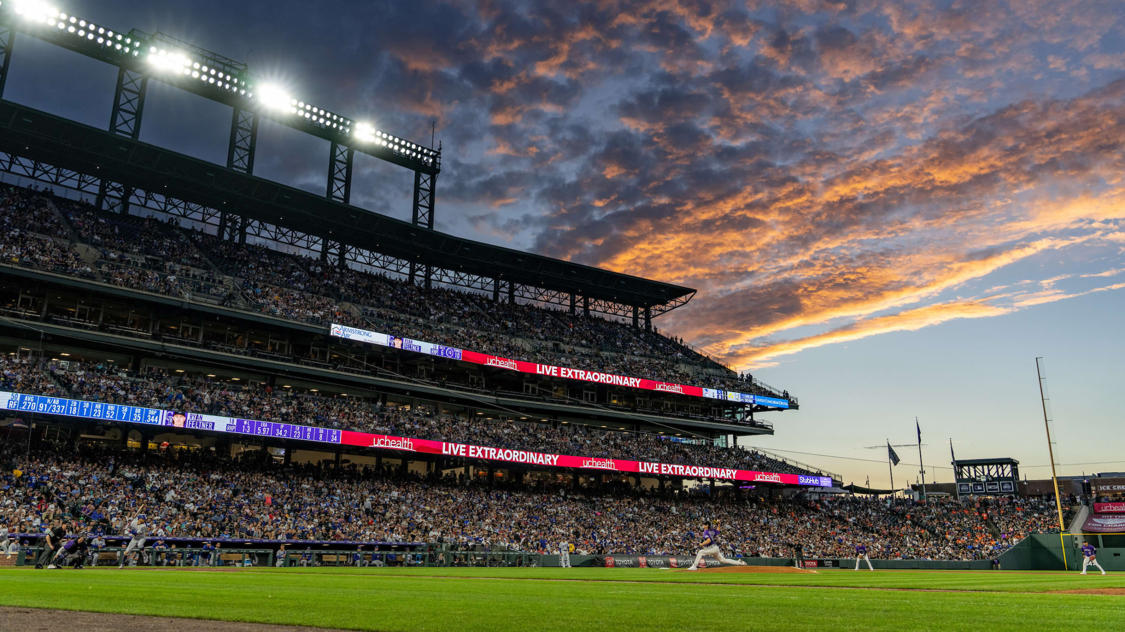Coors Field Baseball Sky 2568