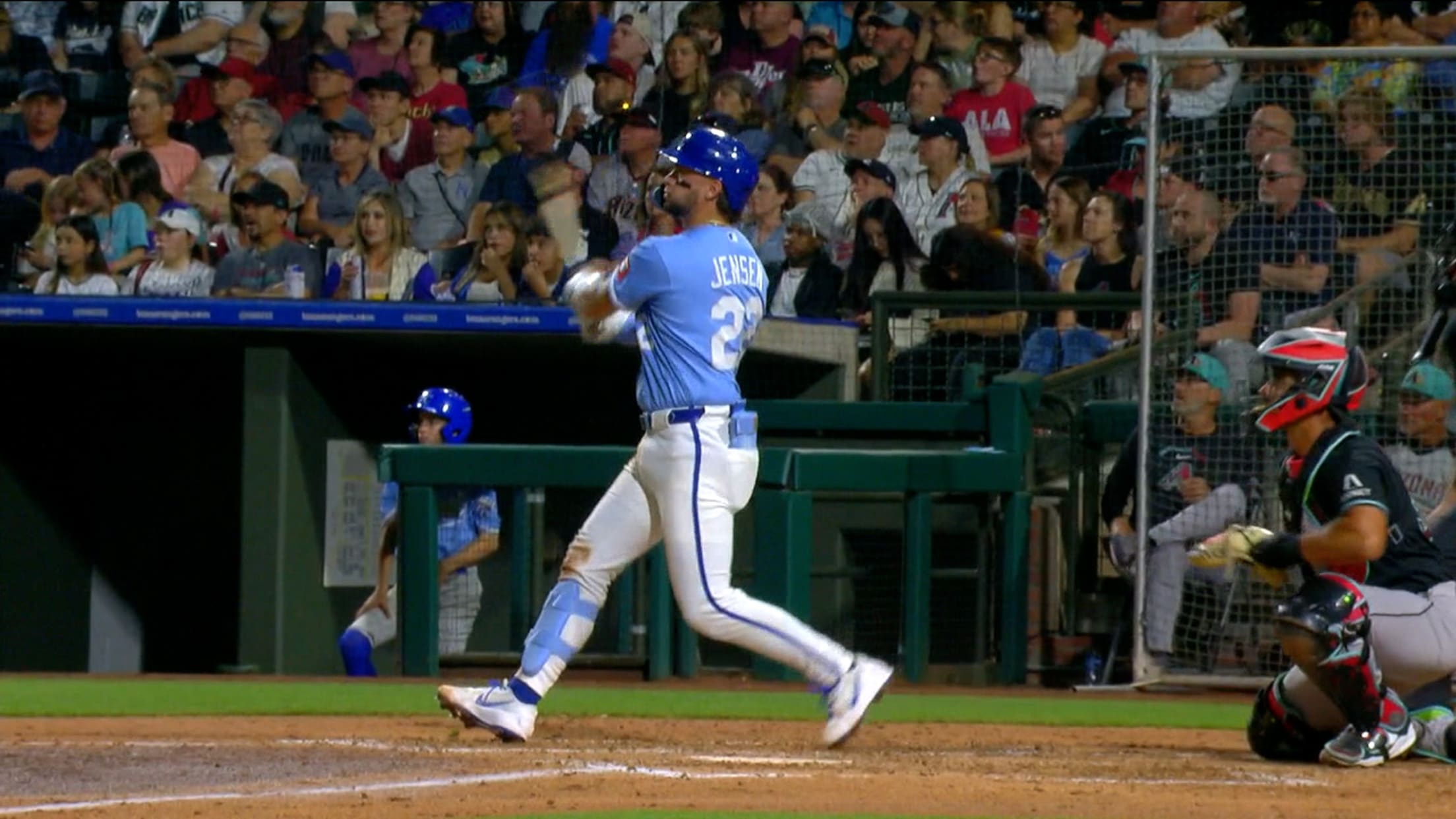 Carter Jensen SMASHES this two-run homer