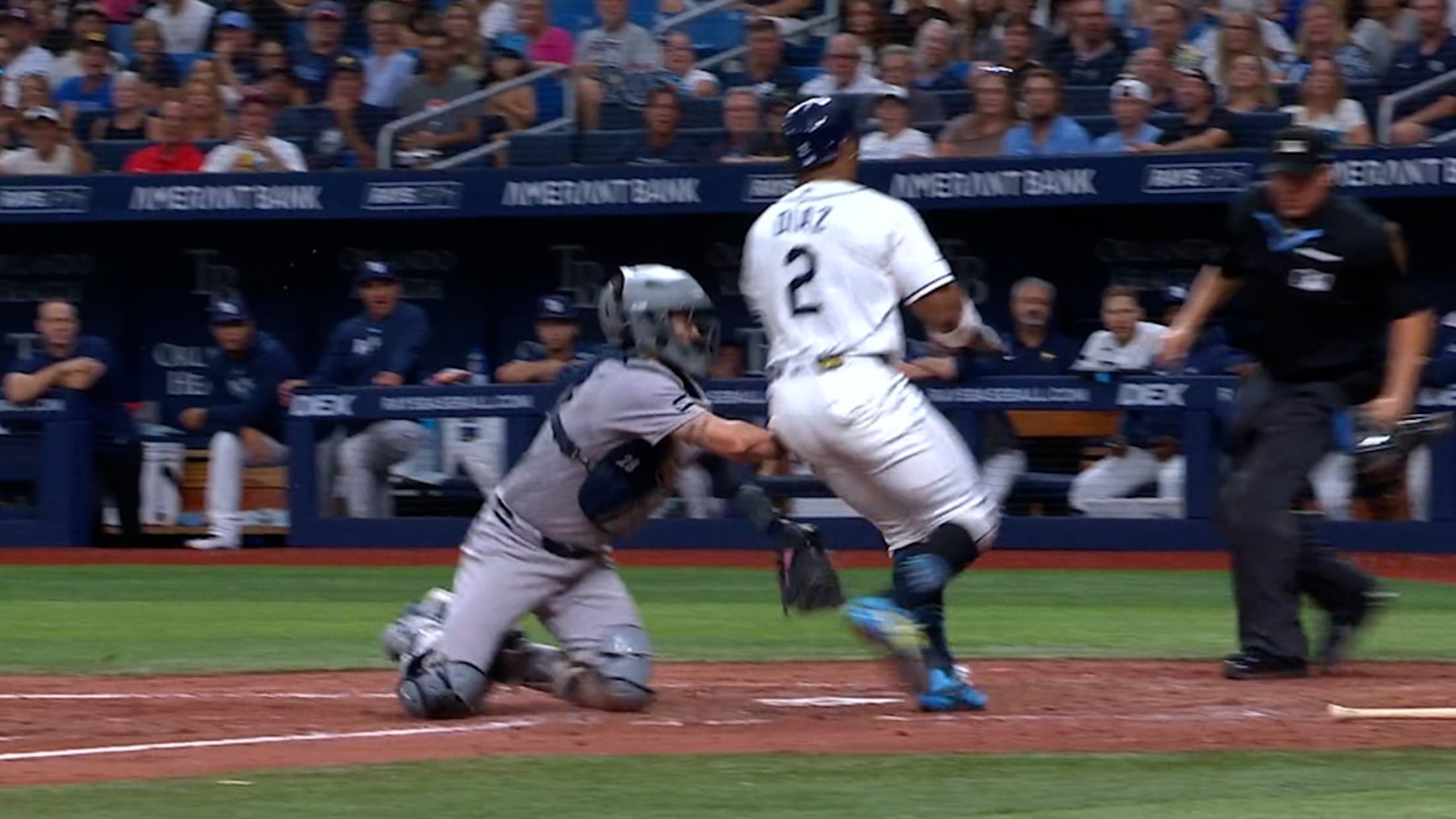 José Caballero slick defense nabs a run