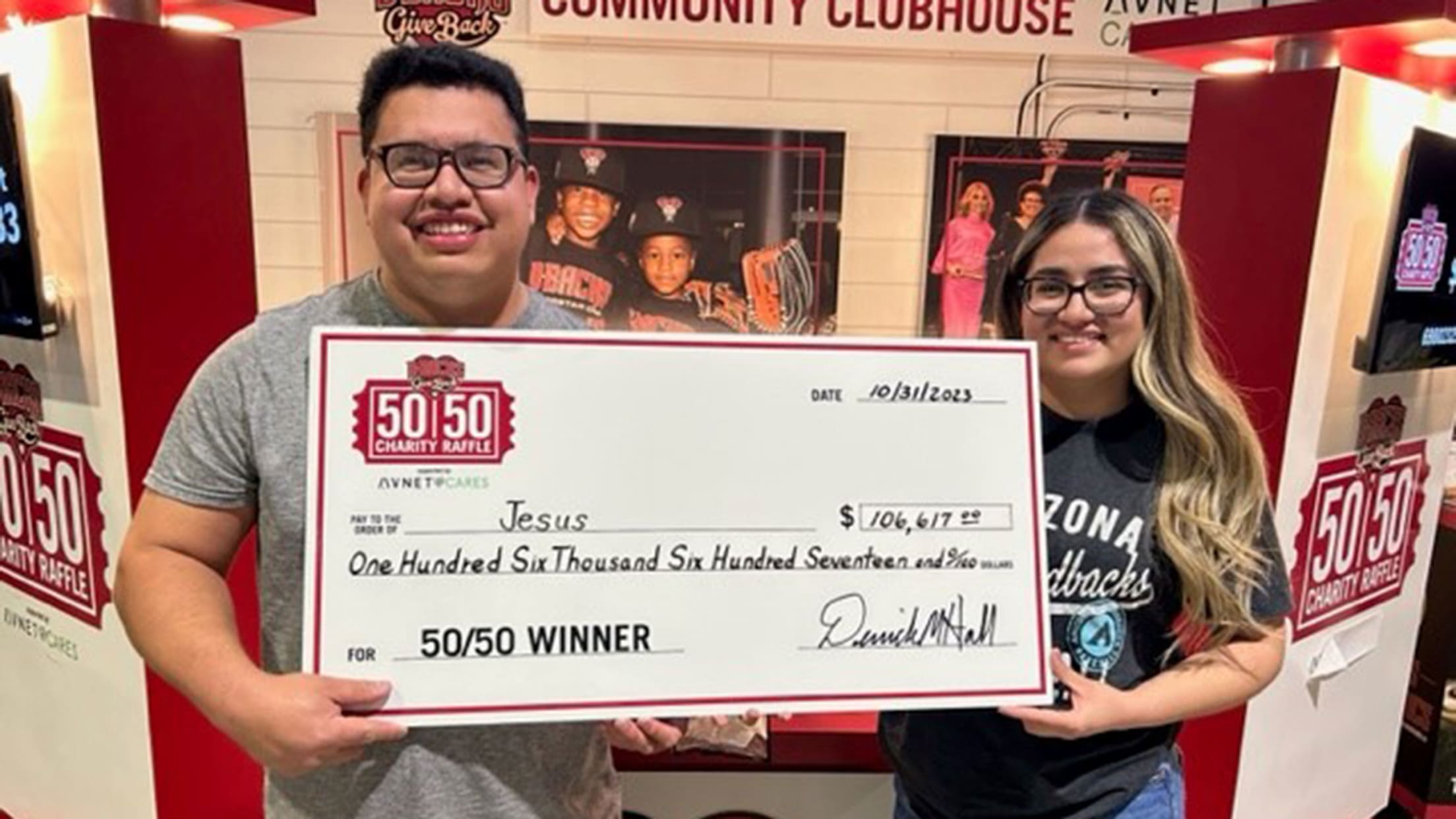 50/50 Raffle Arizona Diamondbacks