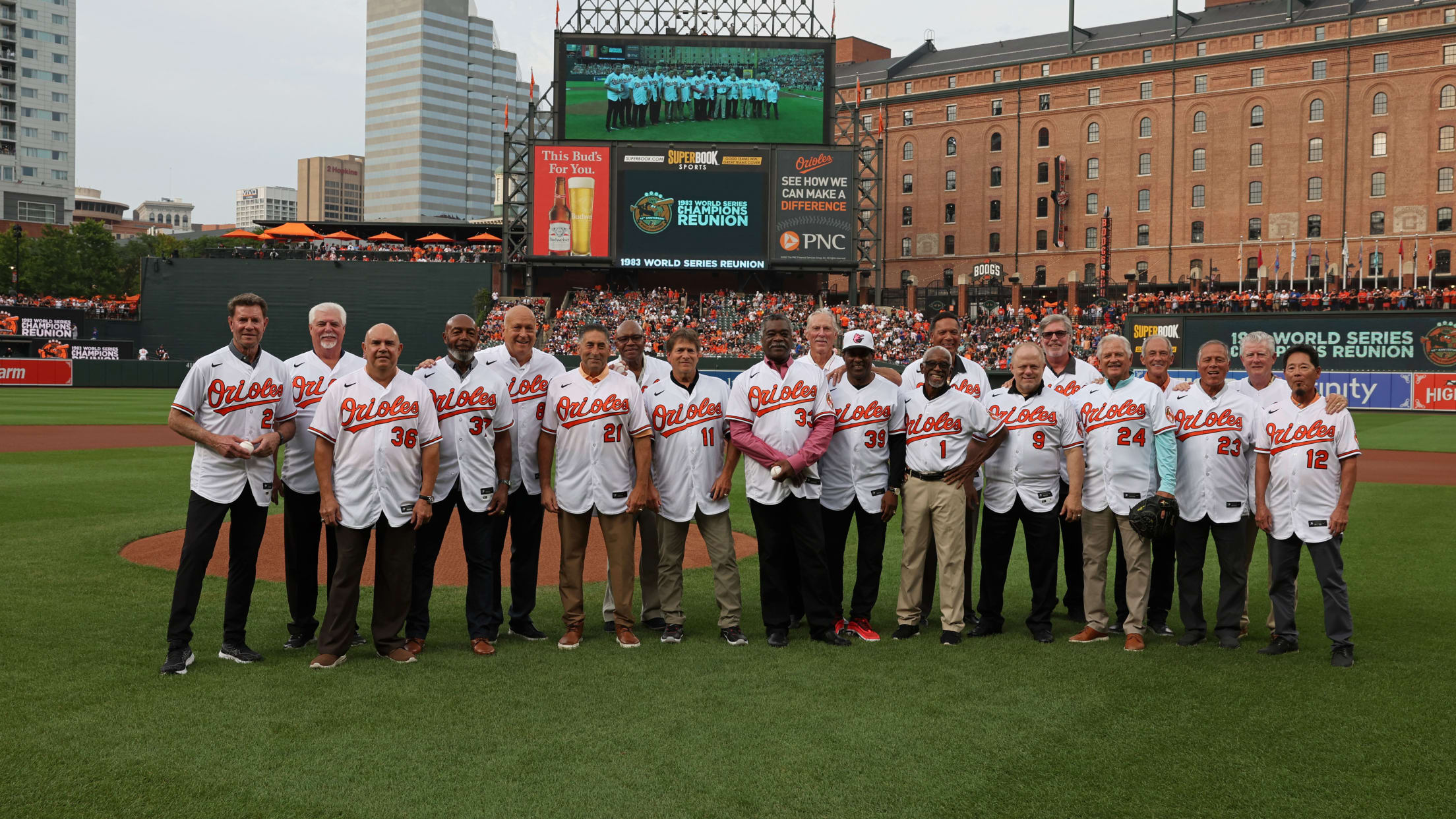 Men's New Era Pink Baltimore Orioles 1983 World Series Champions