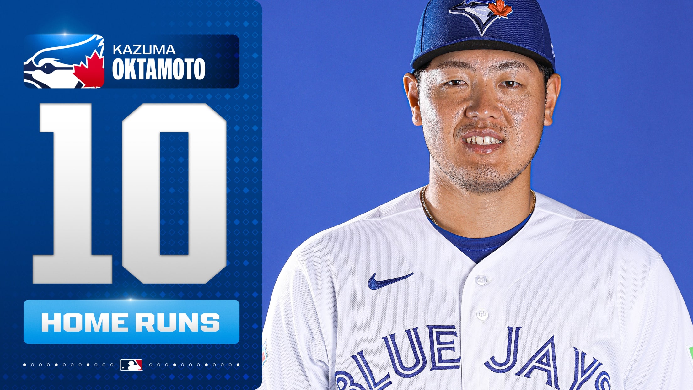 Kazuma Okamoto's 10th home run
