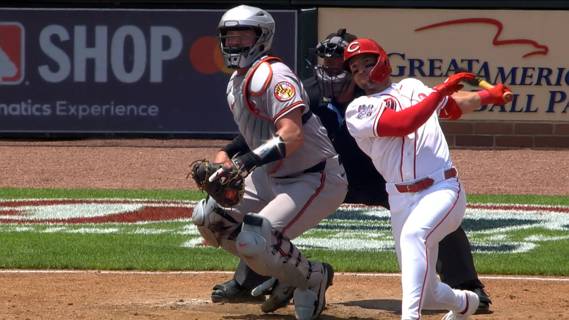 Spencer Steer's two-run homer (14)