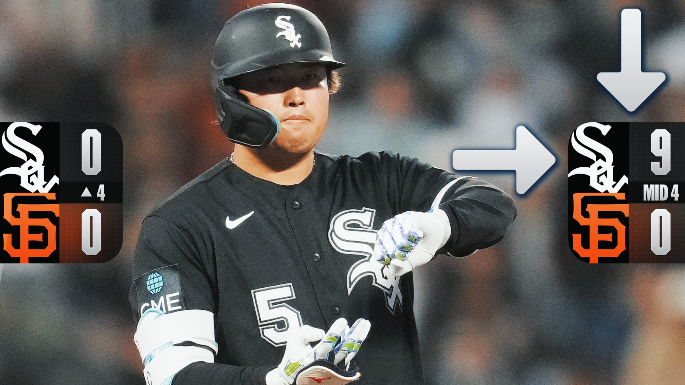 White Sox put up NINE runs in 4th inning!