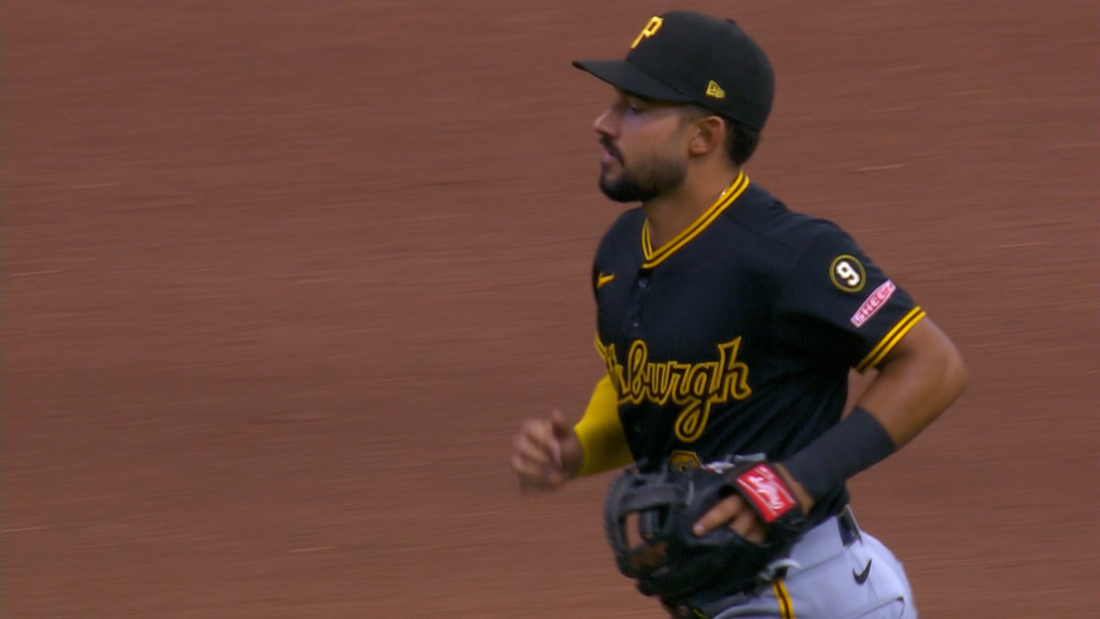 Nick Gonzales' sliding stop