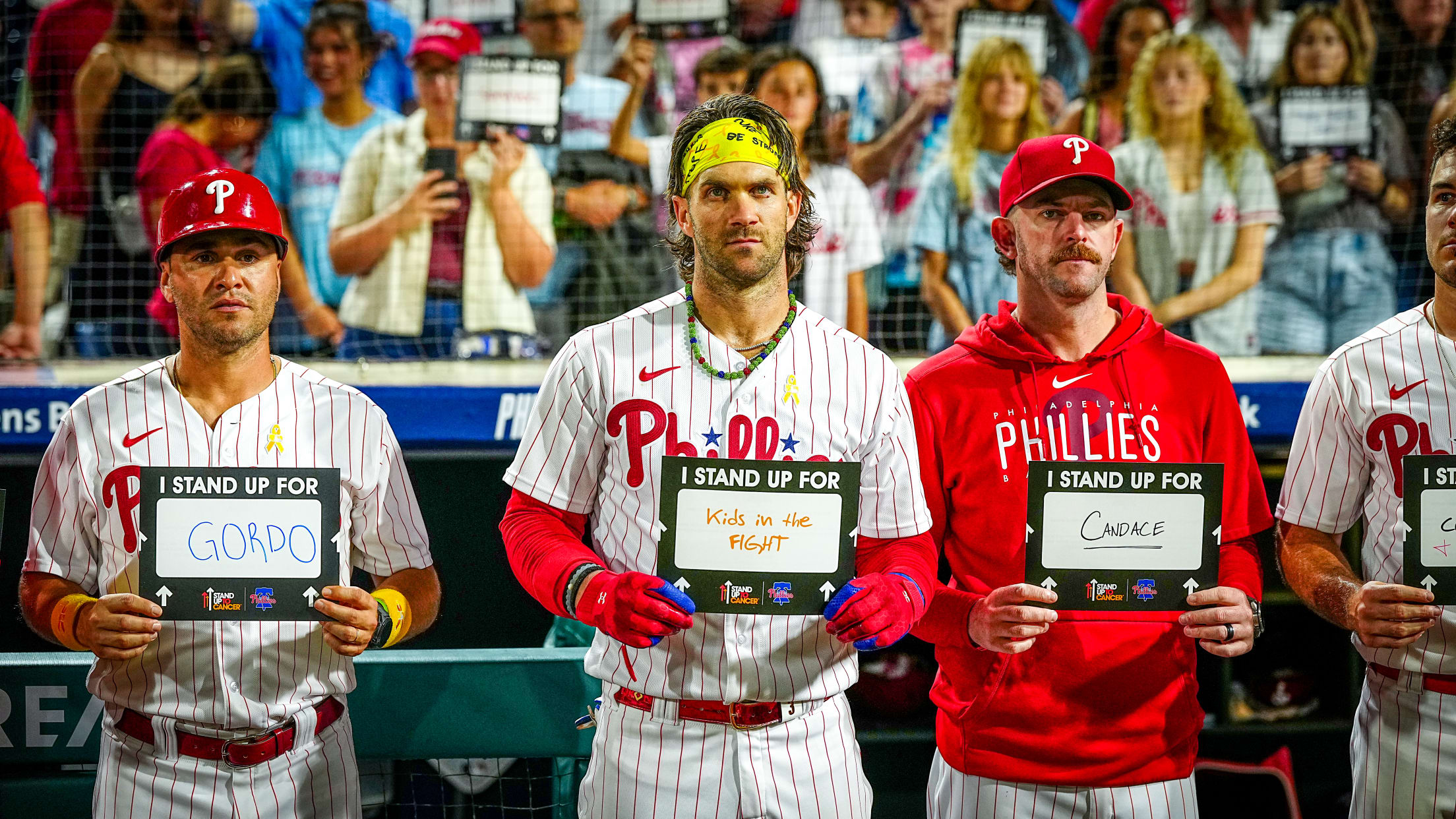 Philadelphia Phillies go gold for Childhood Cancer Awareness